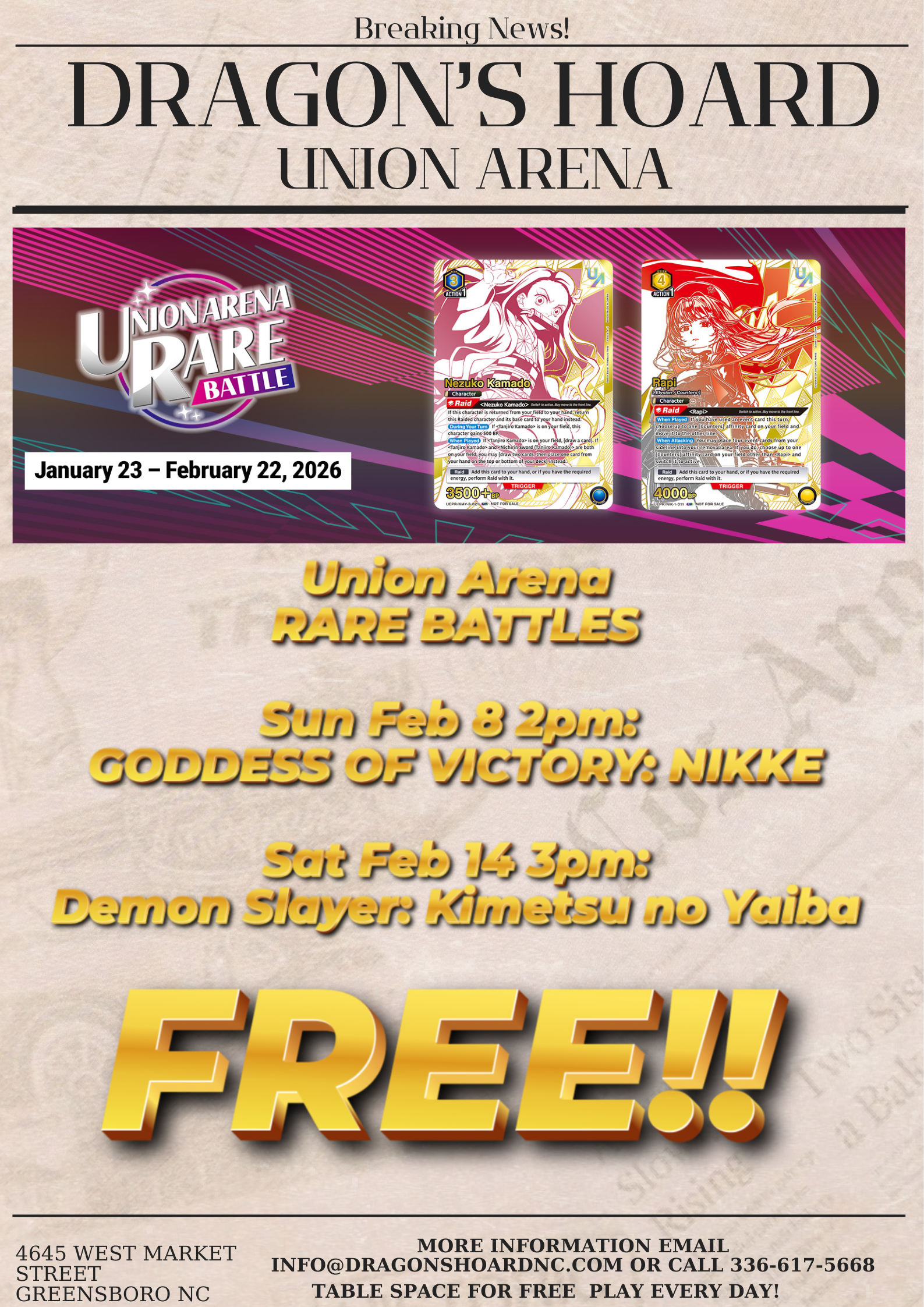 Union Arena Rare Battle Demon Slayer