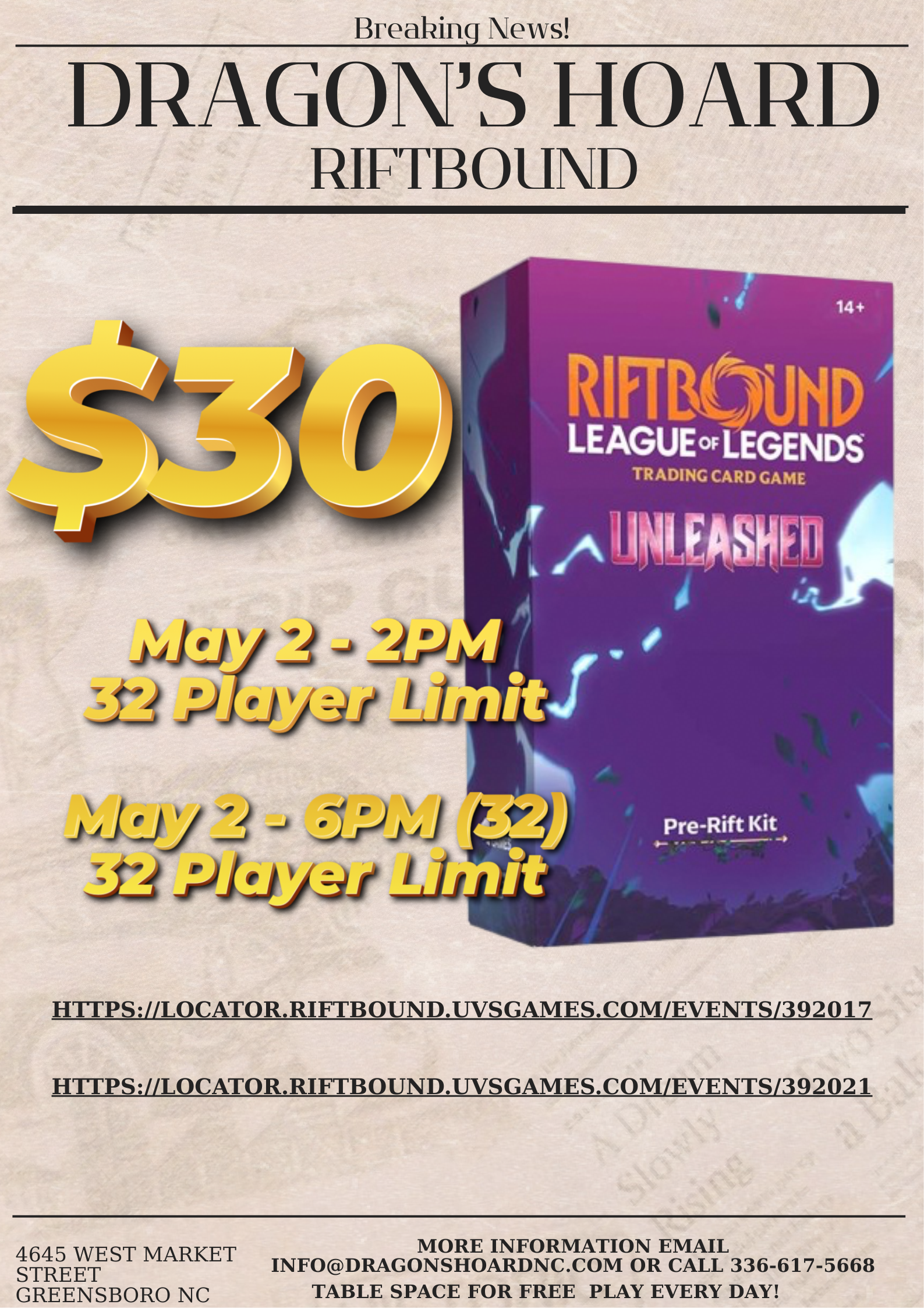 Riftbound Pre-Rift Event