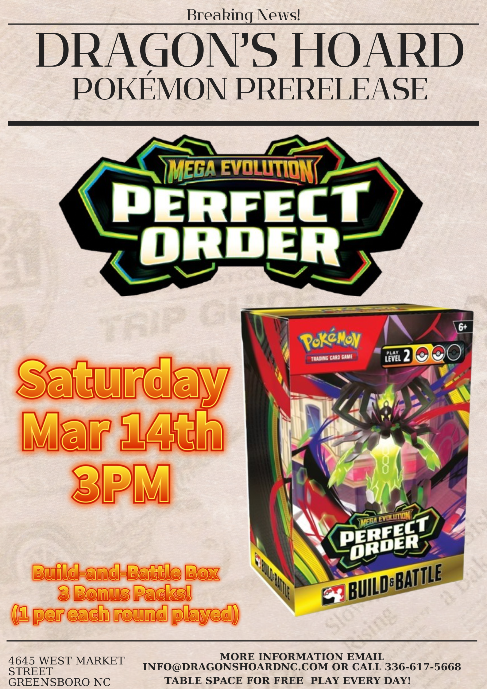 Perfect Order Prerelease Pokemon