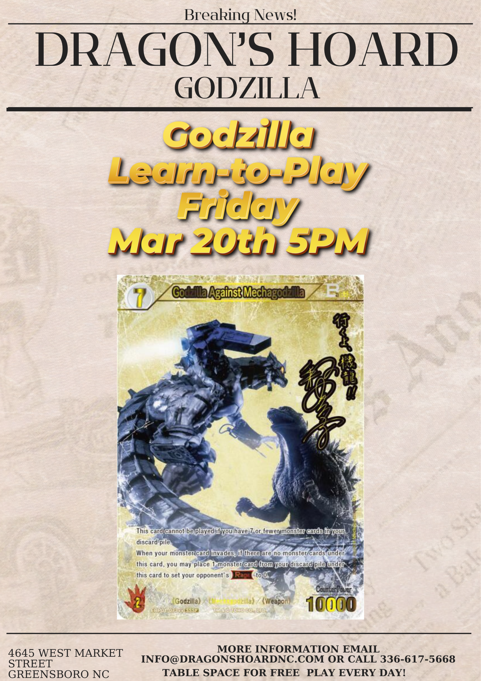 Godzilla Learn-to-Play