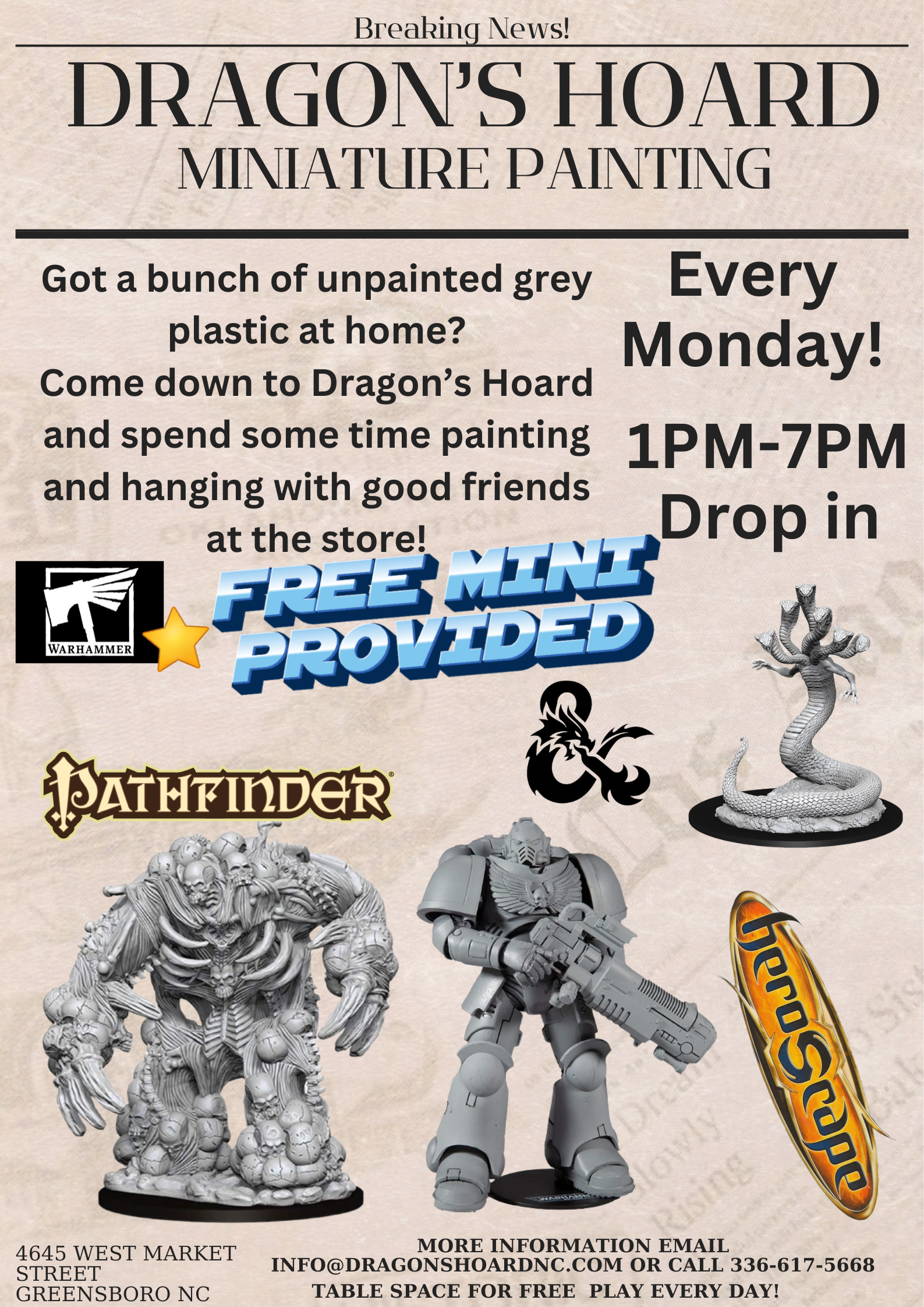 Free Painting Night on Mondays!