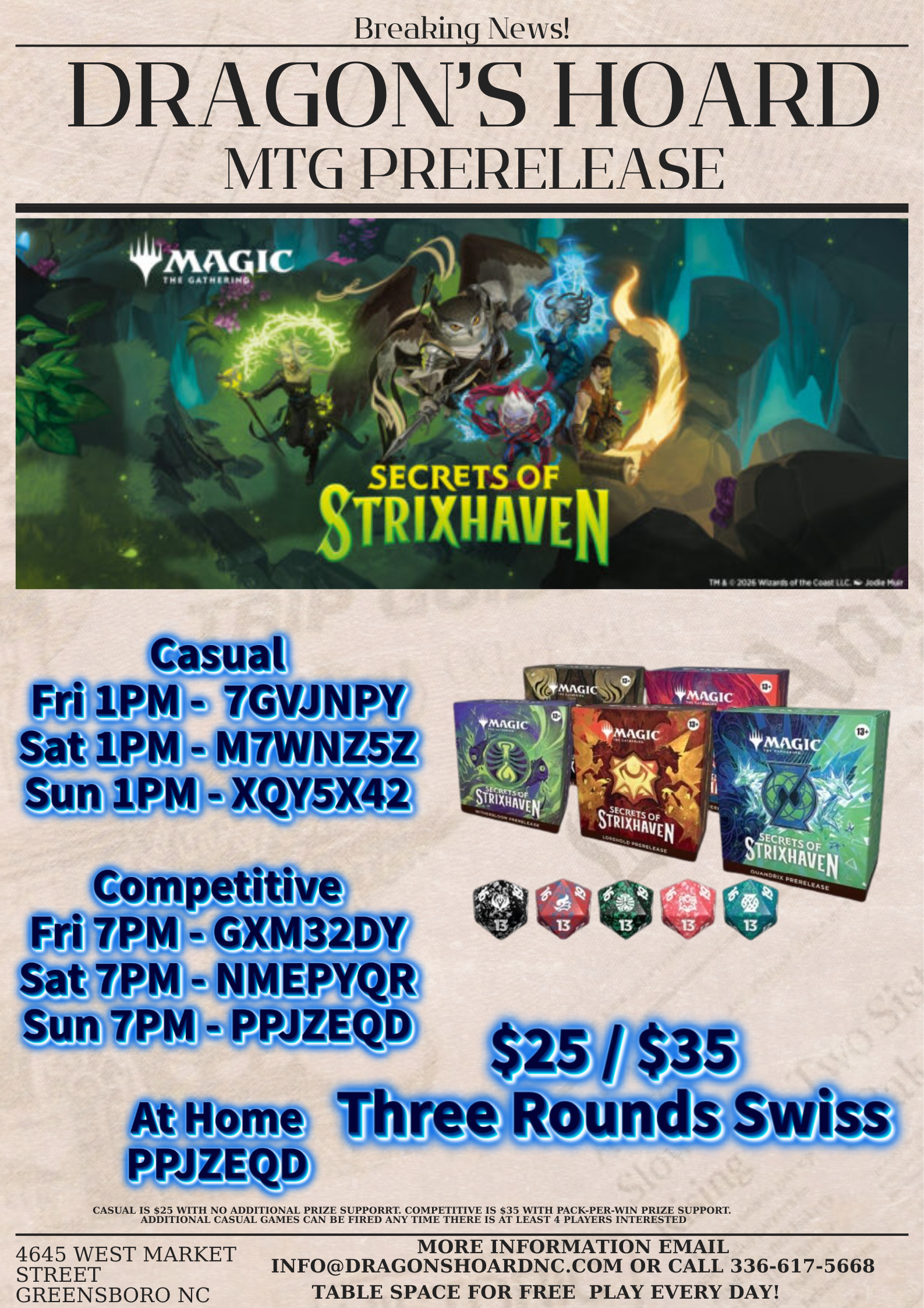 Secrets of Strixhaven Prerelease