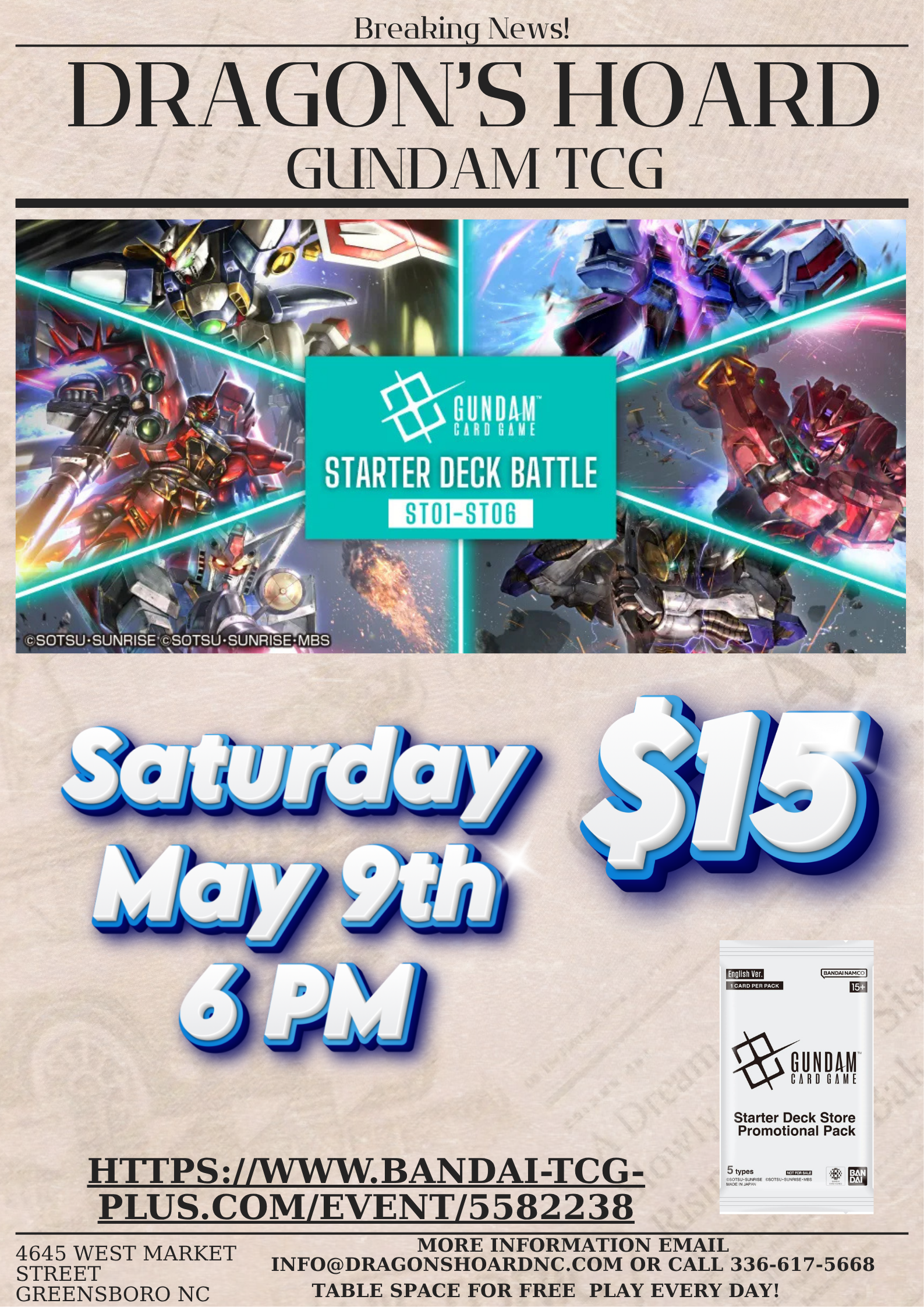 Gundam TCG Starter Deck Battle Event