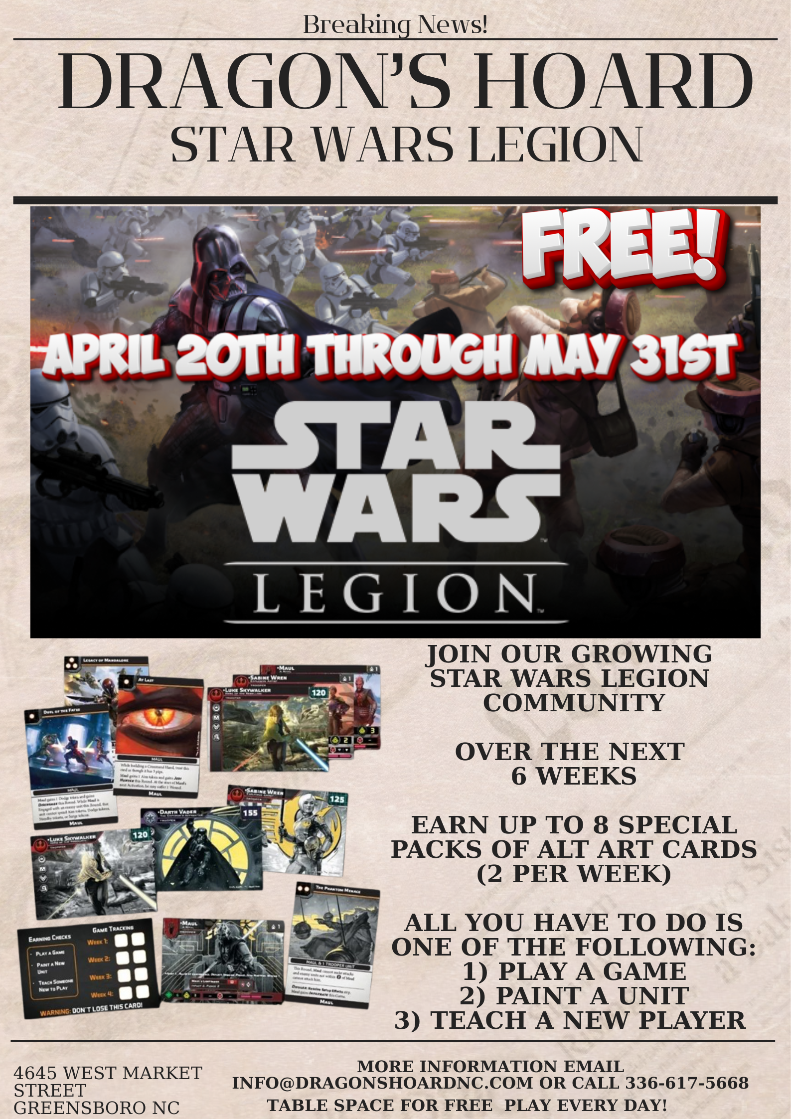 Weekly Star Wars Legion Casual League