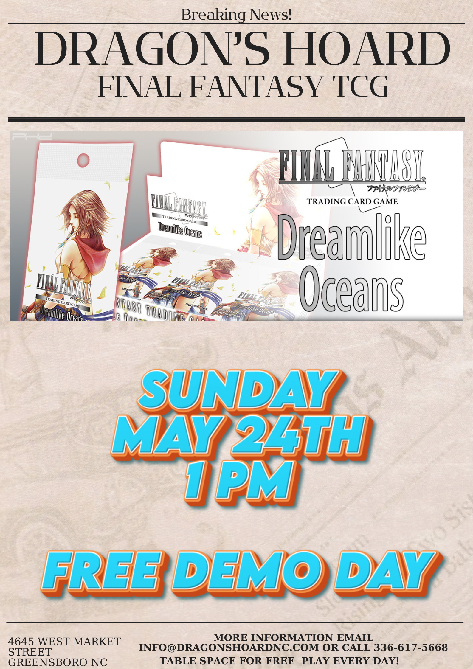 Final Fantasy TCG Demo Day