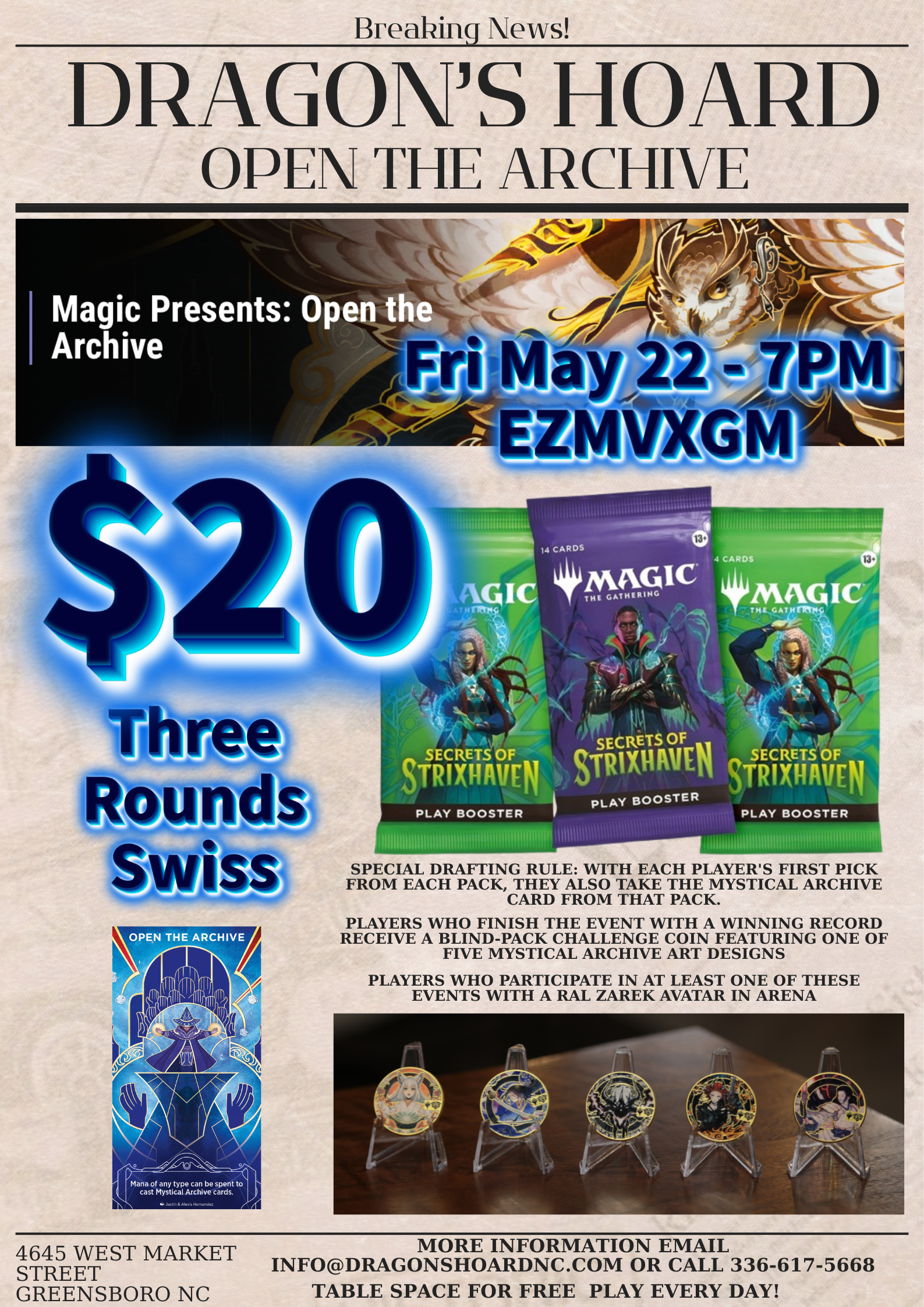 Magic the Gathering Open the Archives Draft