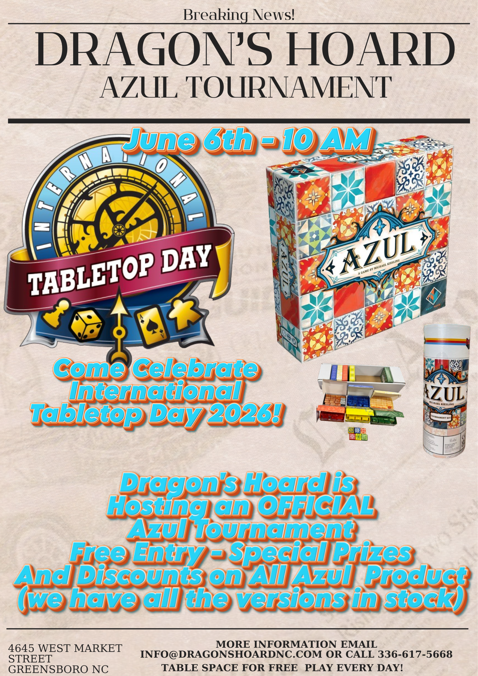Azul Tournament International Tabletop Day