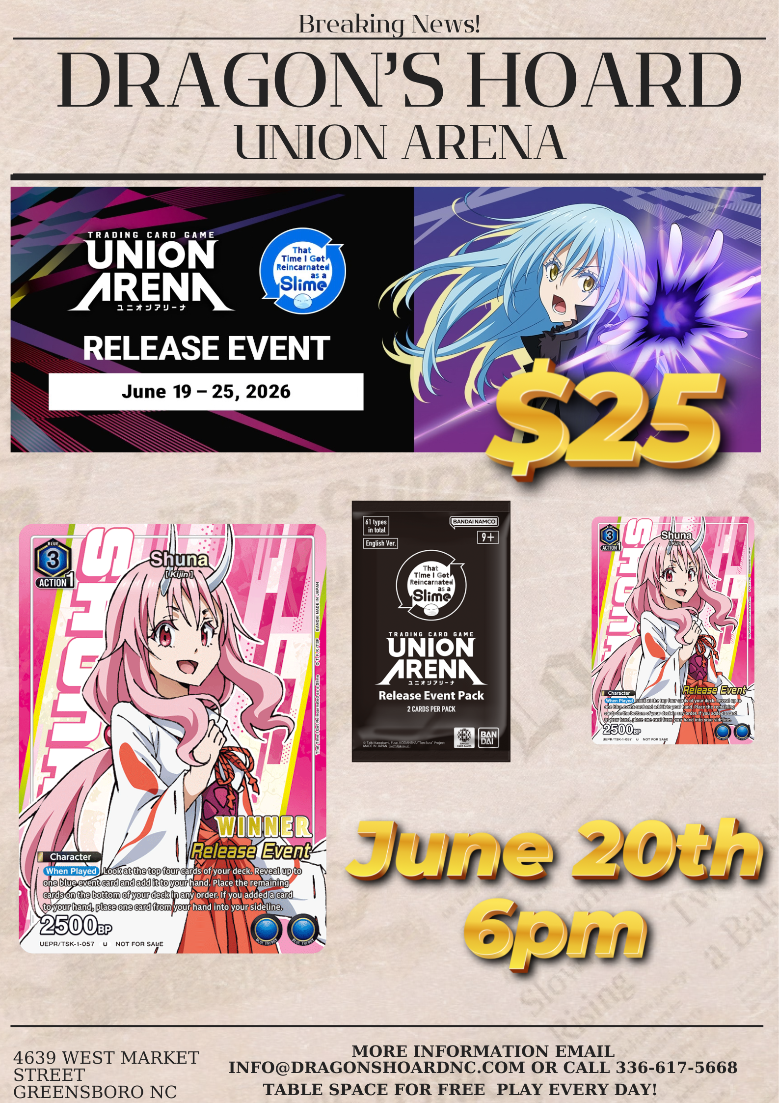 UNION ARENA That Time I Got Reincarnated as a Slime [UE20BT] Release Event