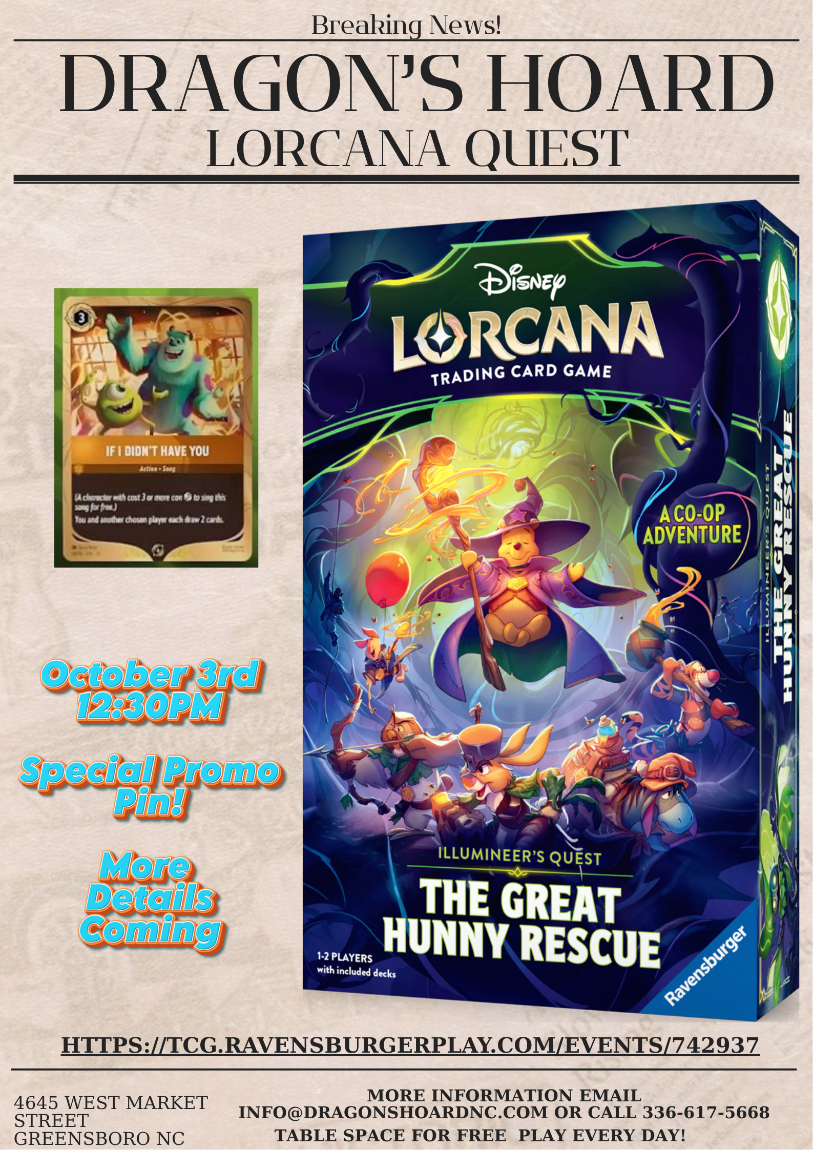 The Great Hunny Rescue Lorcana