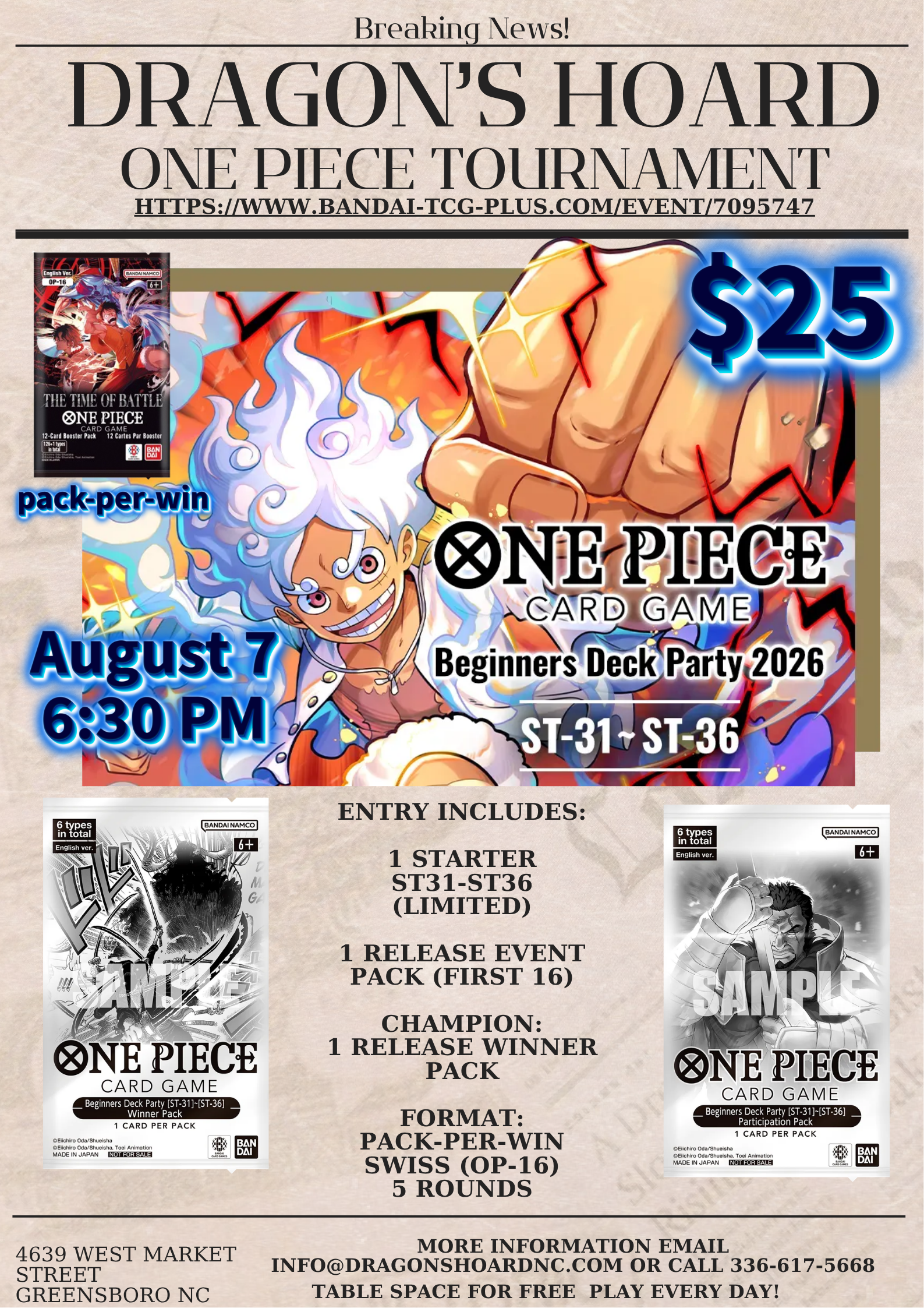 One Piece Beginner Battle ST31-ST36