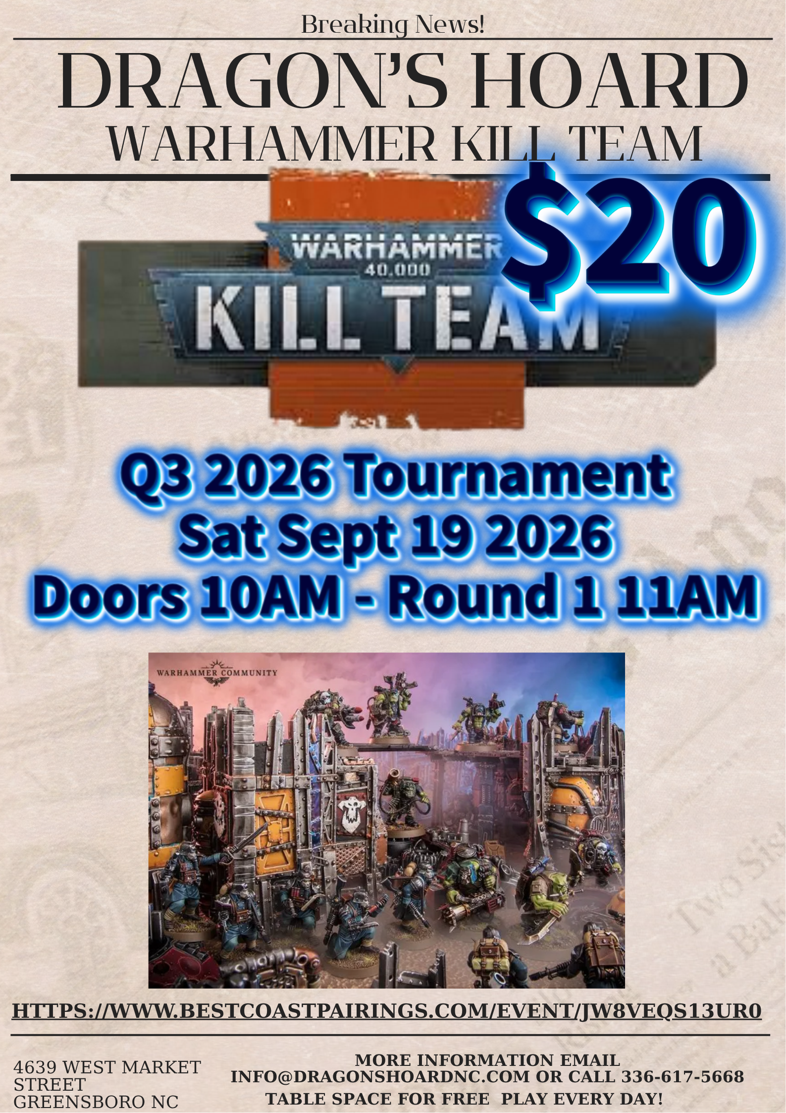 Warhammer Kill Team Q3 2026 Tournament