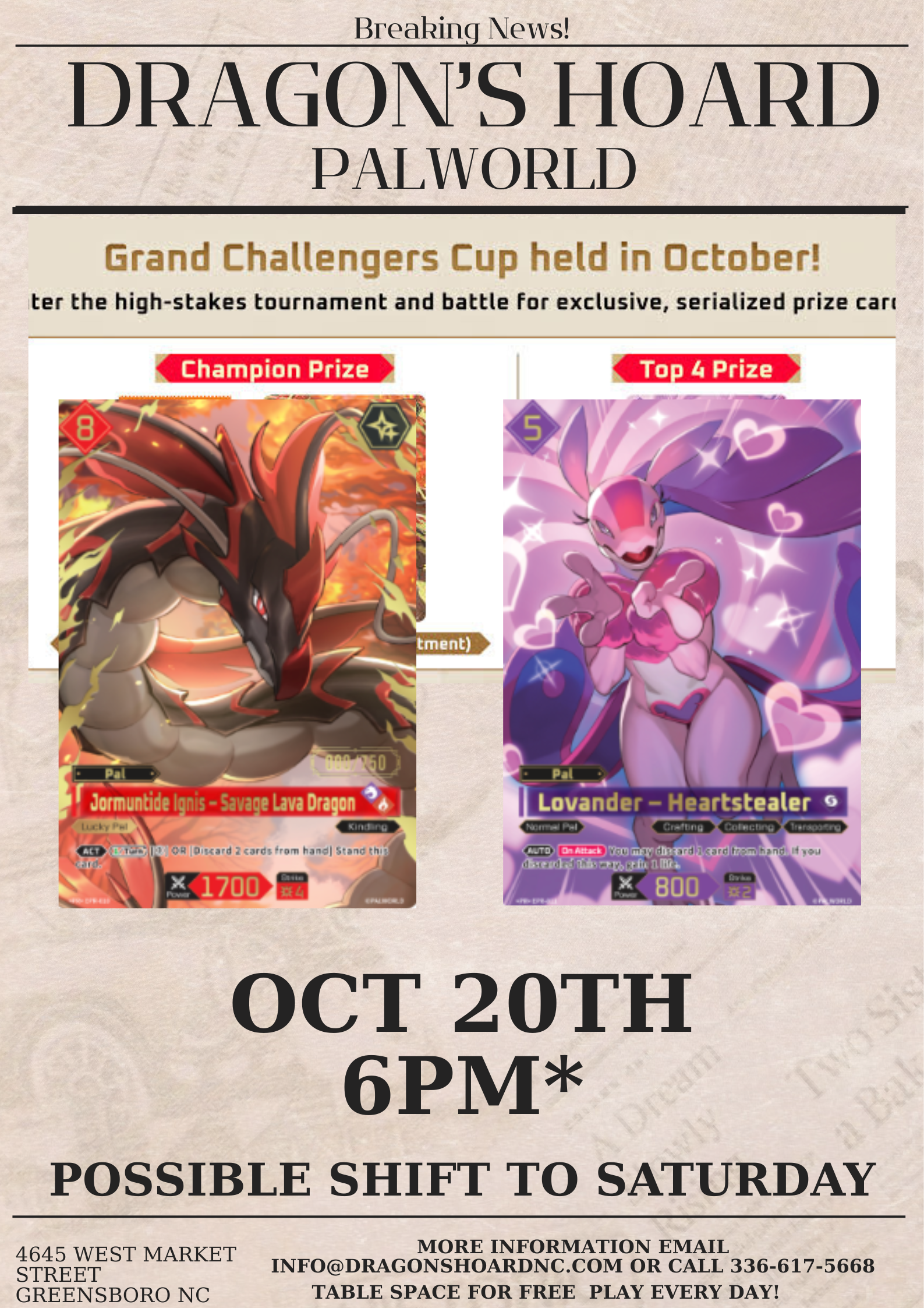 Palworld Grand Challengers Event