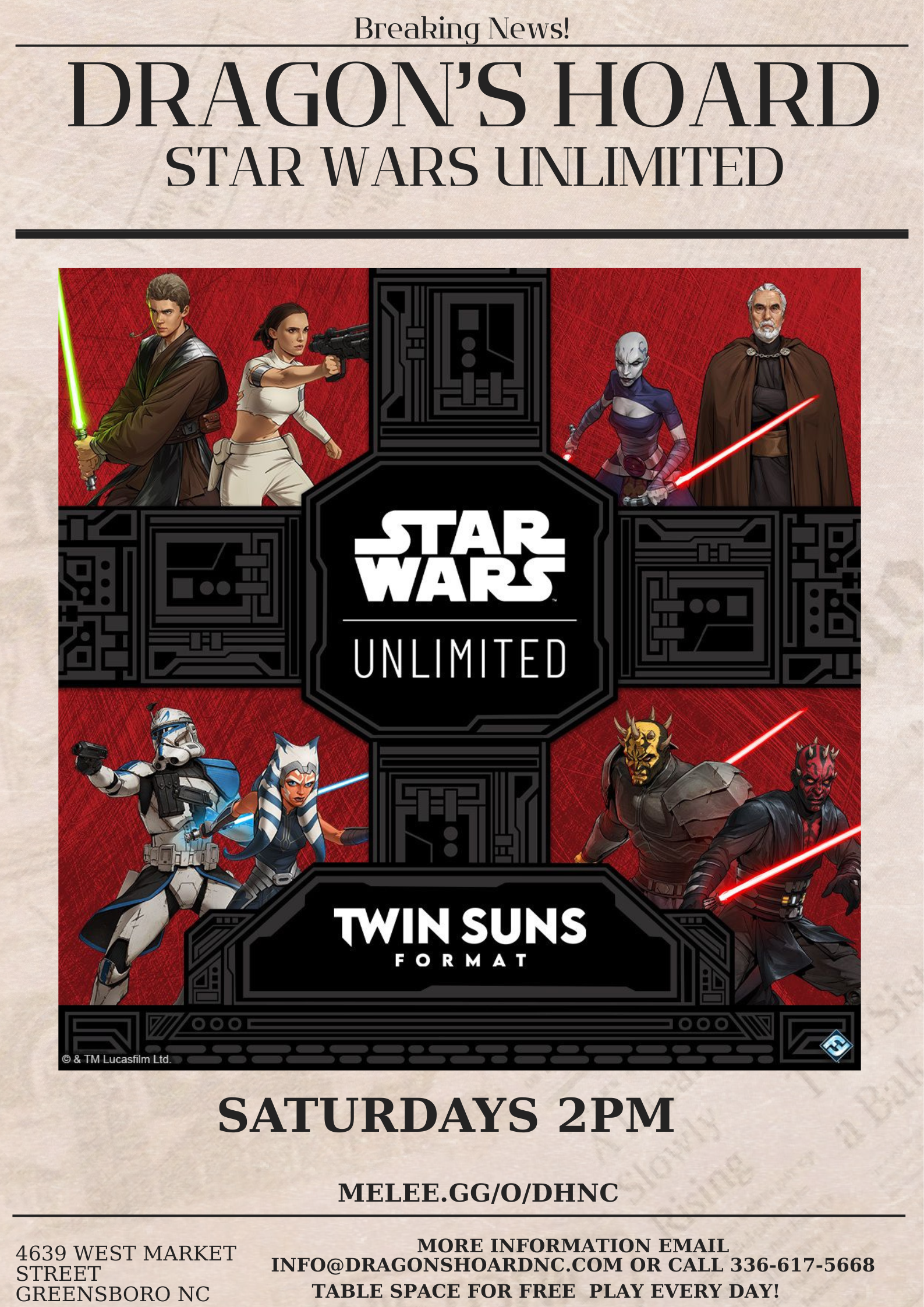 Star Wars Twin Suns Weekly Play