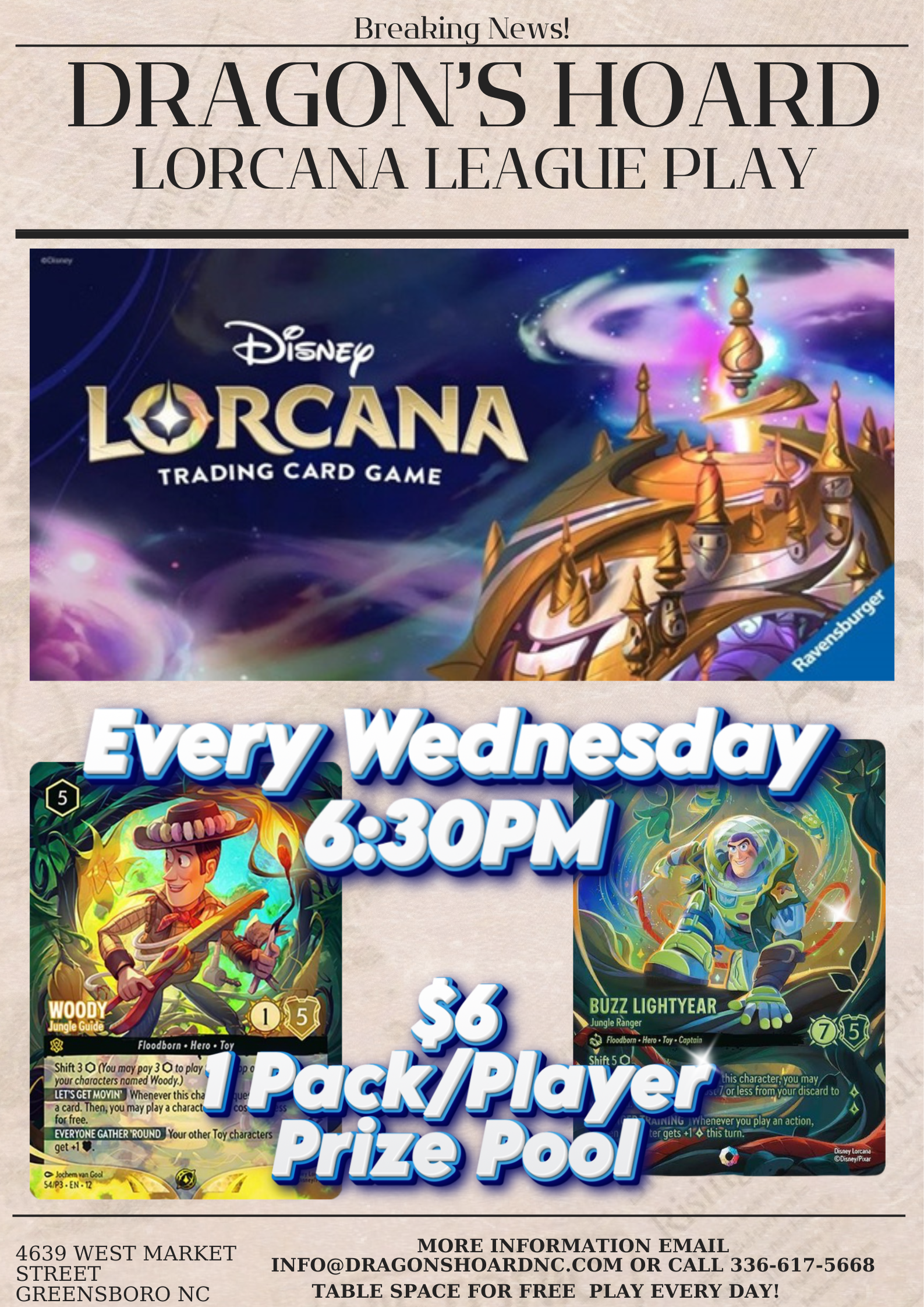 Disney Lorcana Weekly League Play