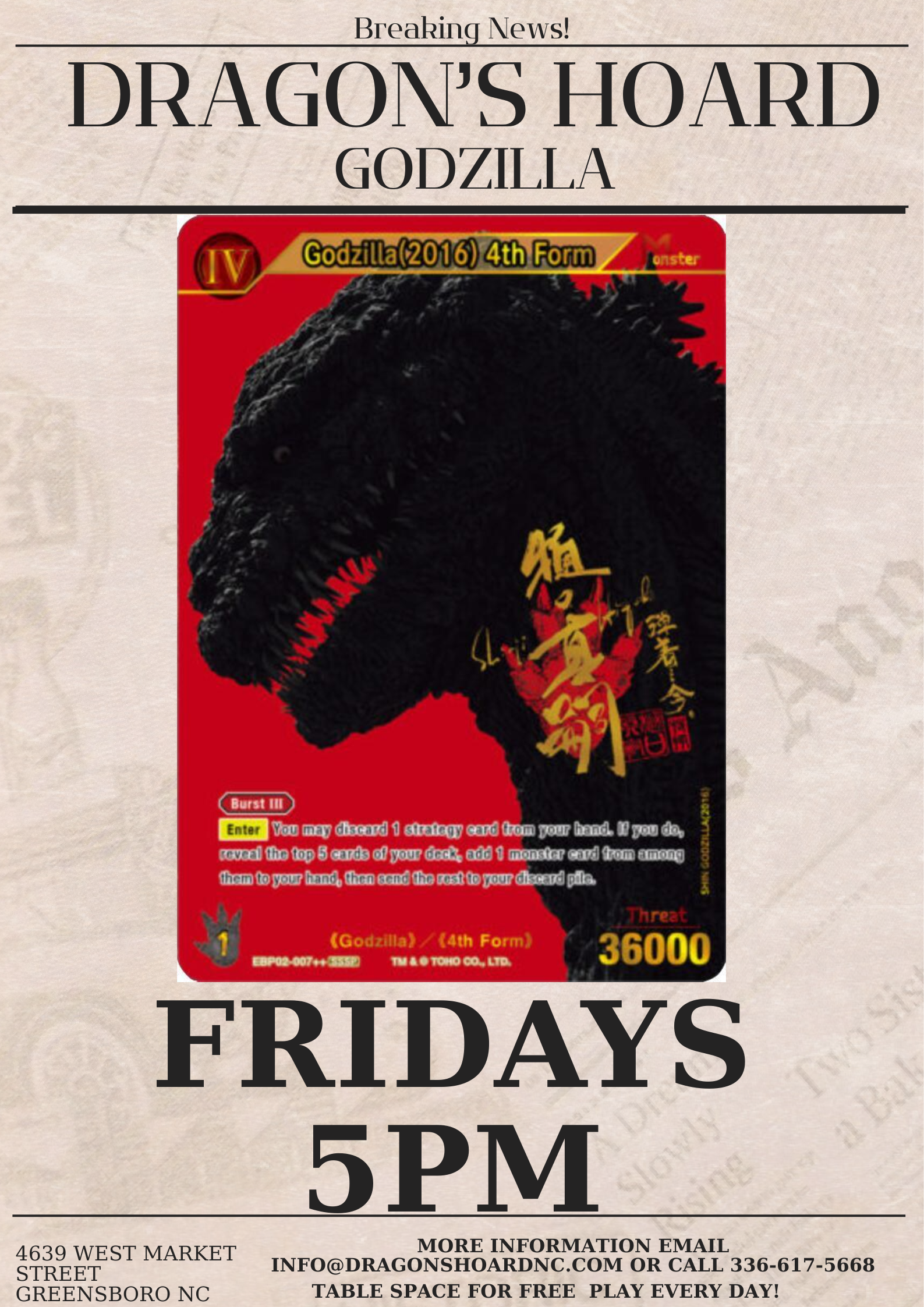 Godzilla League Play