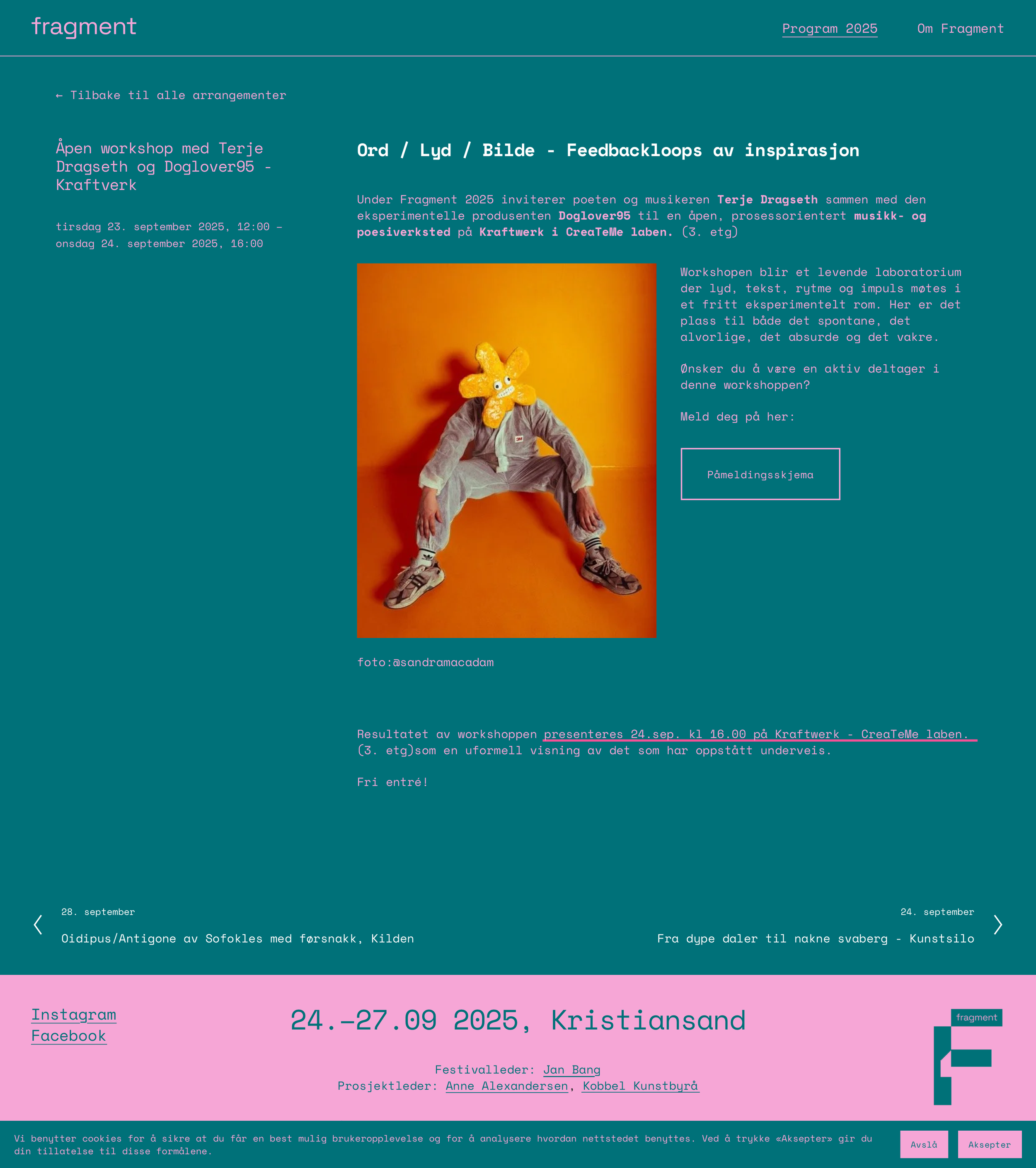 Ord / Lyd / Bilde - Feedbackloops av inspirasjon