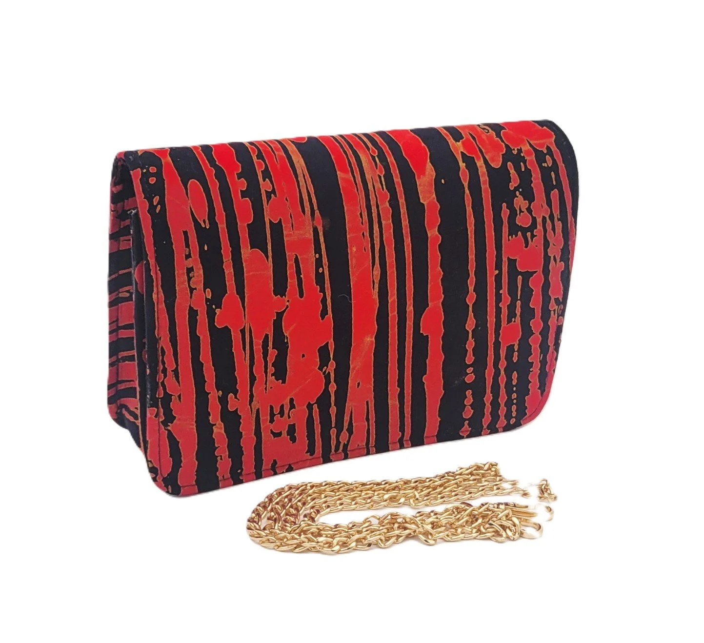 Red & Black Waterfall Clutch.jpg