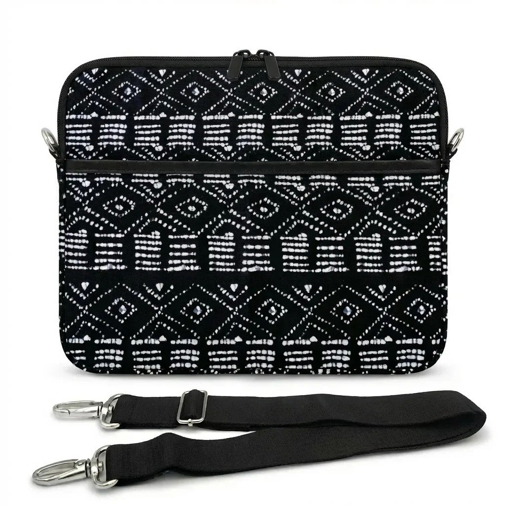 Kitenge Blue Black Computer Tablet Case.jpeg