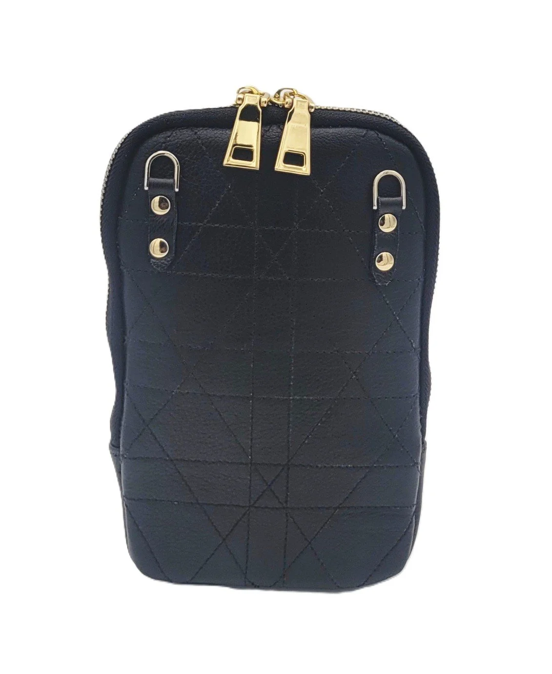 Black Leather Cellphone Case Back.jpg