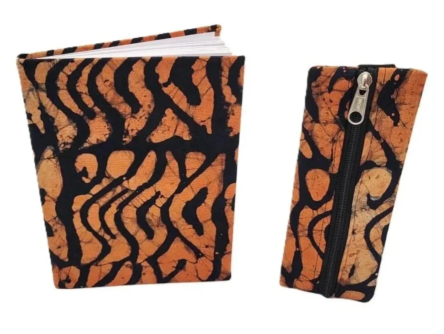 JOURNAL BOOK & POUCH - TIGER PRINT