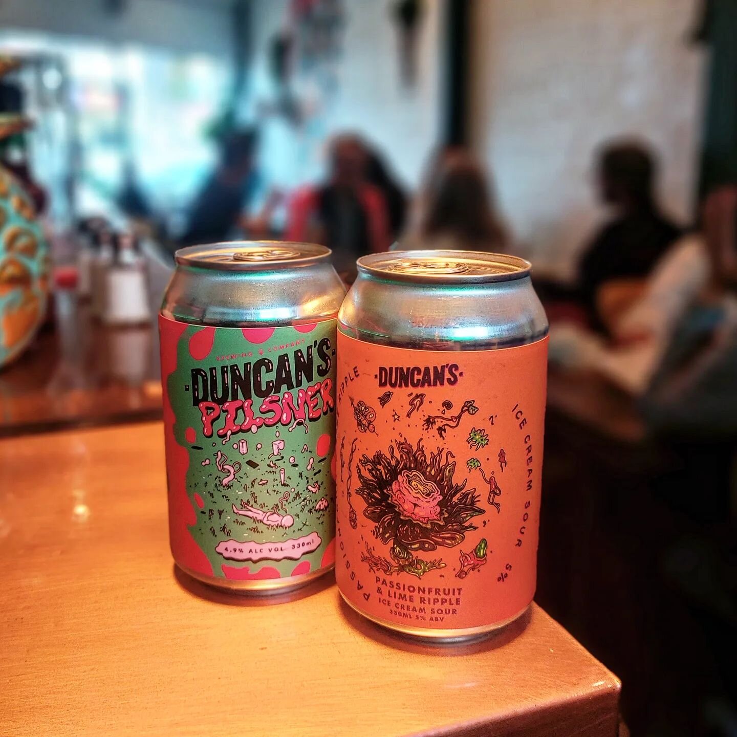 New beers, new beers! We've got some delightful new goodies from our pals at @duncansbrewing on the list 🤤

Either keep it classically delicious with a bright tasty pilsner, or funk it up with a passionfruit &amp; lime ripple ice cream sour 🤩 

And