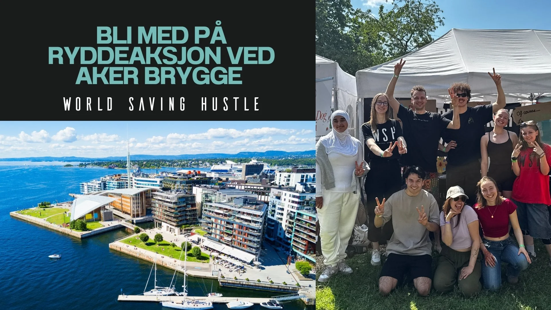 Ryddeaksjon ved Aker Brygge m/WSH Oslo!