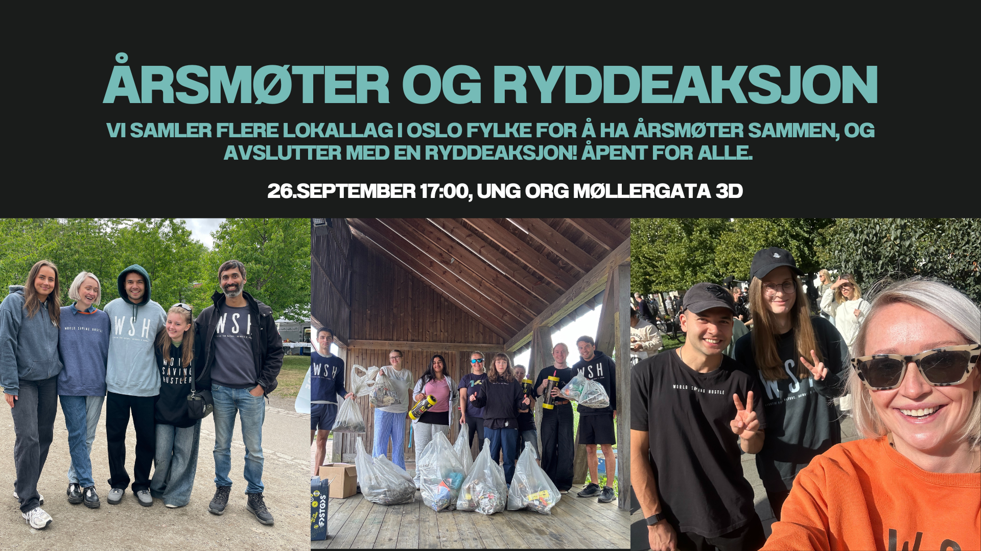 Årsmøter for lokallag i Oslo + ryddeaksjon!