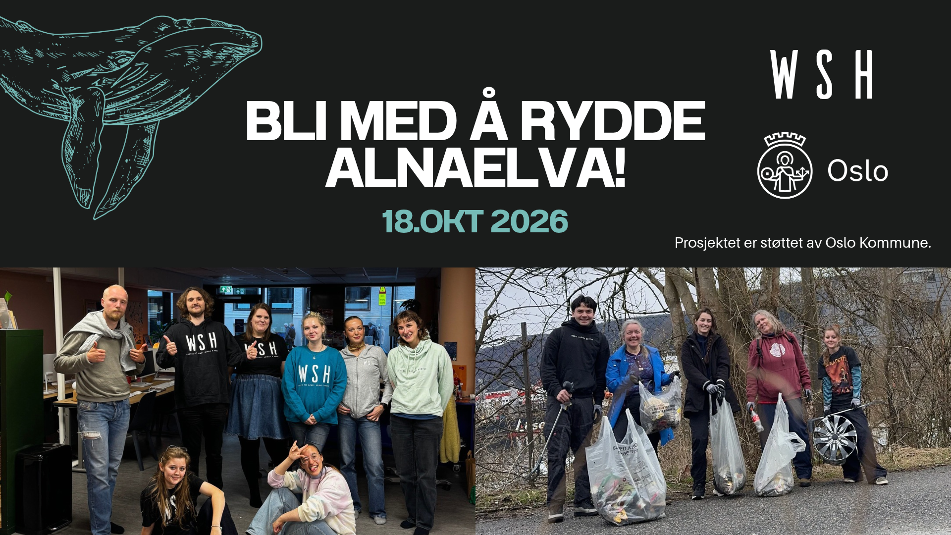 Bli med å rydde Alnaelva med WSH!