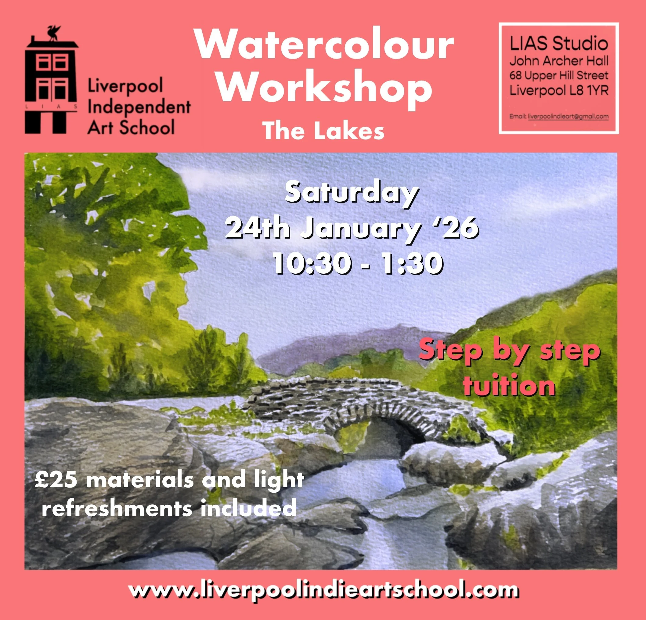 Watercolour painting in Liverpool