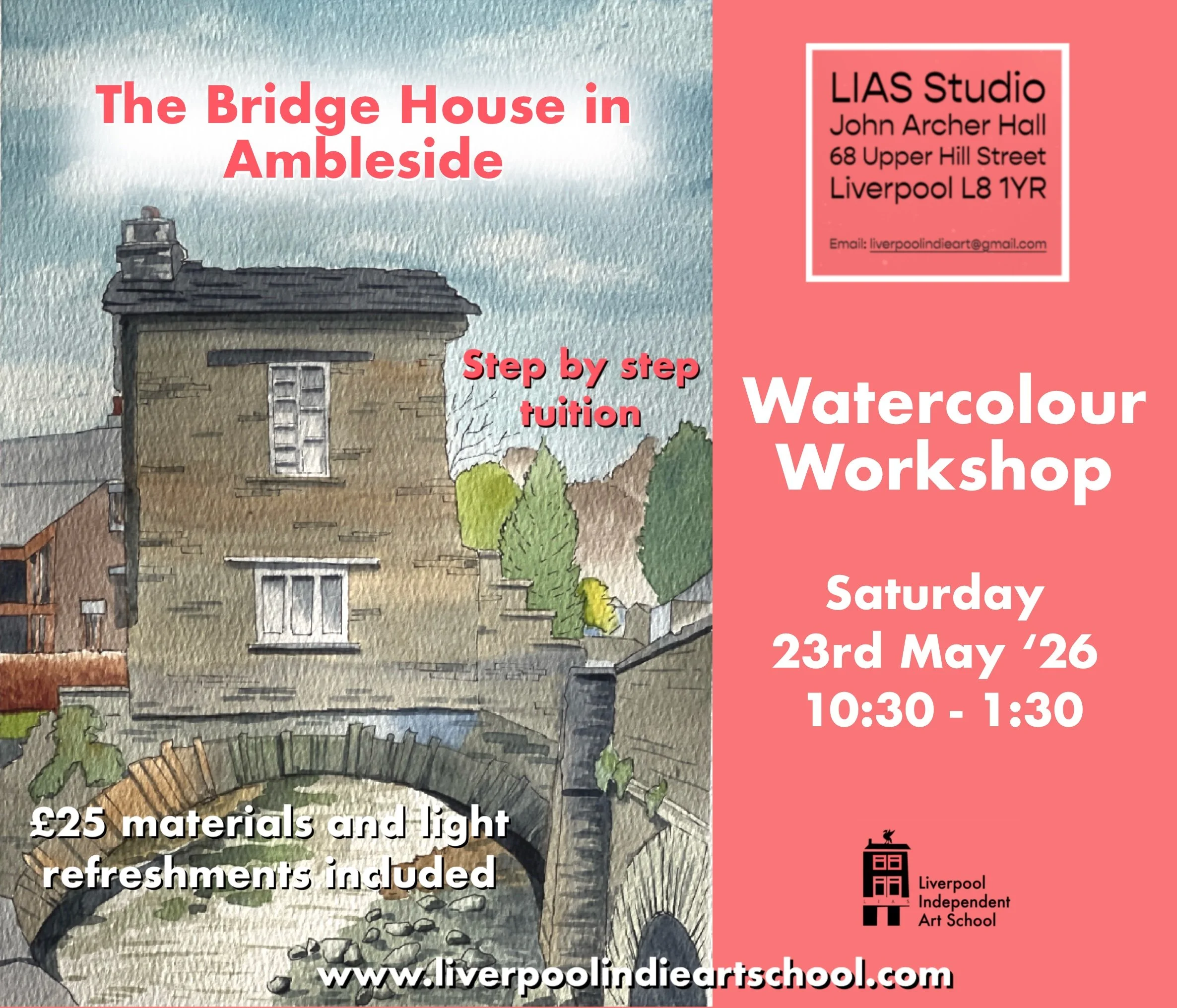 watercolour class in liverpool