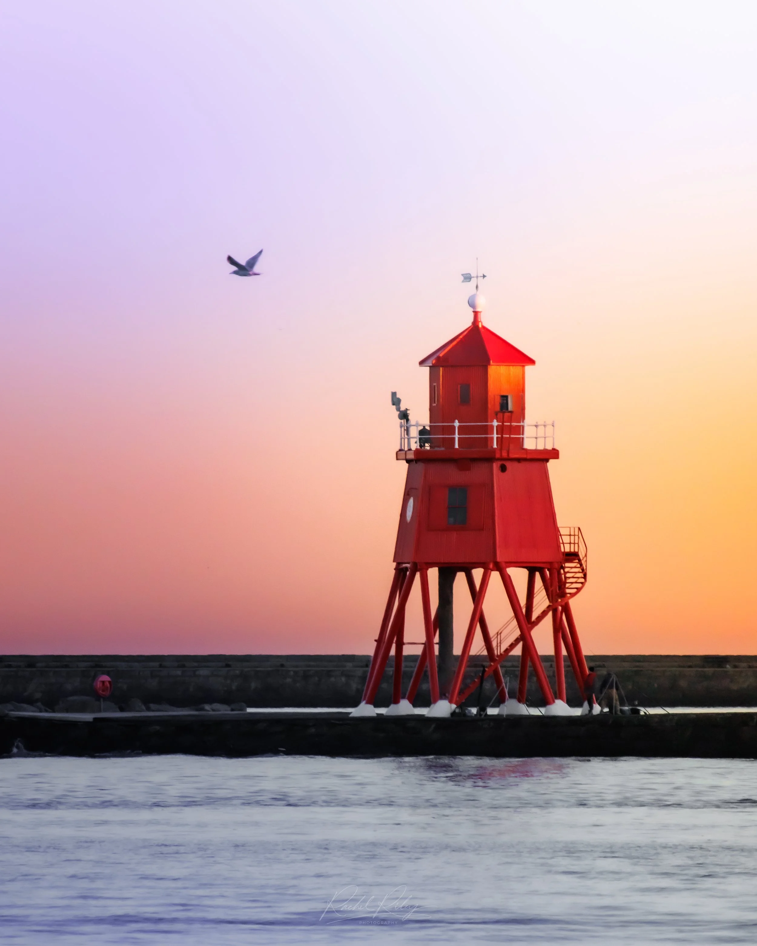 The Herd Groyne from North Shields, North Tyneside, UK