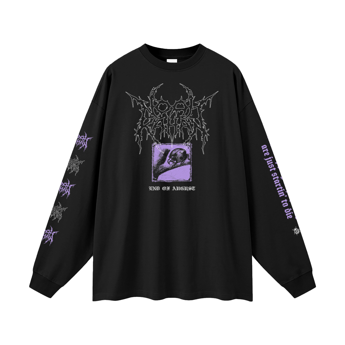 Noah Kahan Bootleg Black Metal Long Sleeve - End of August