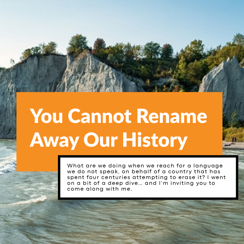 You Cannot Rename Away Our History