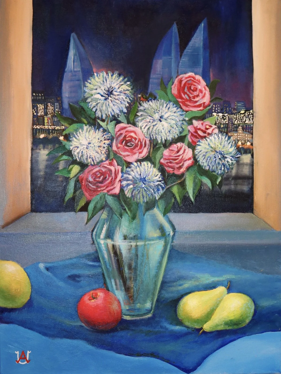 Still Life With Red Apple