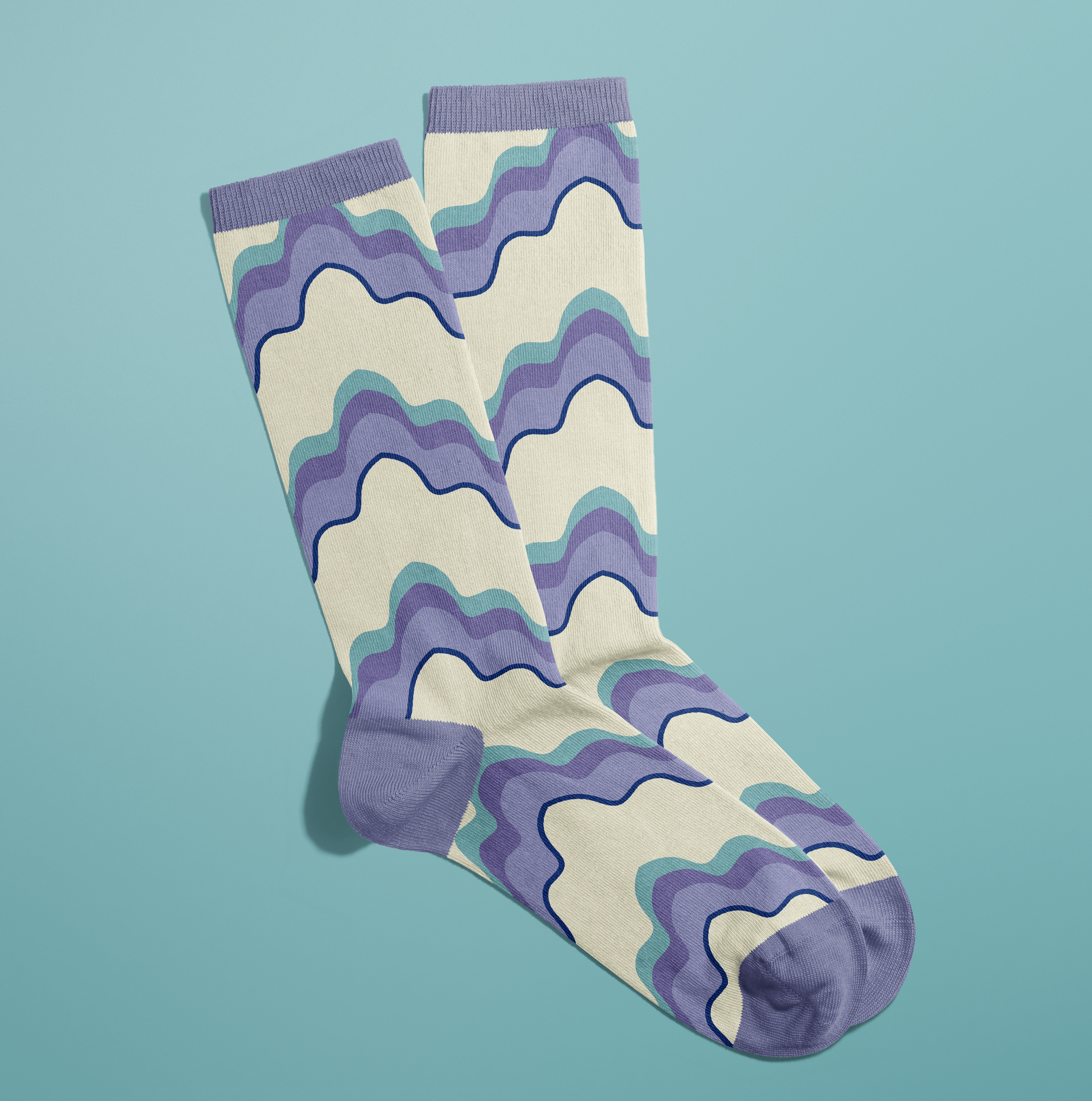 waves lovely socks.png