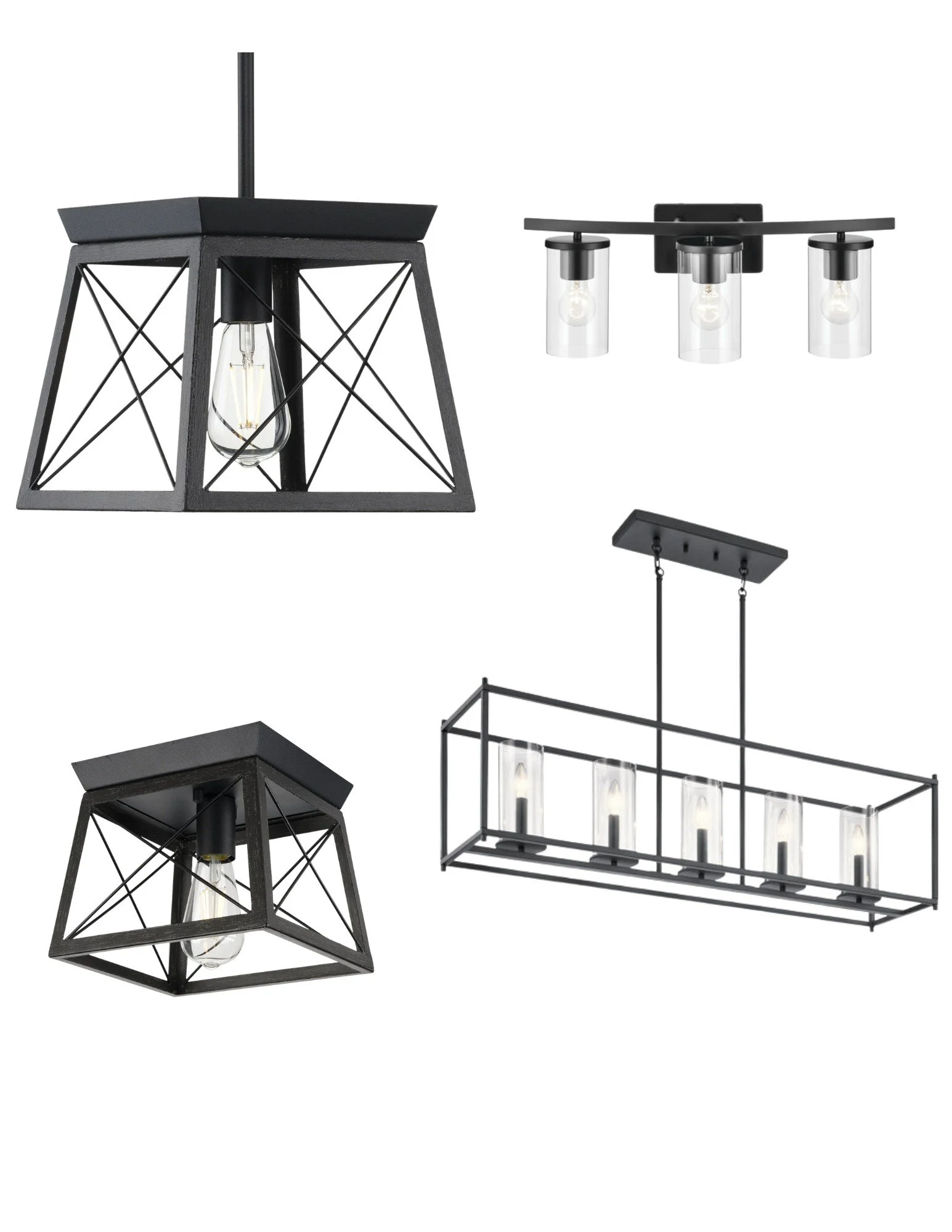 Atwell Globe Pendant, Inspire Semi-Flush, Singleton Bath, Breckenridge Dining