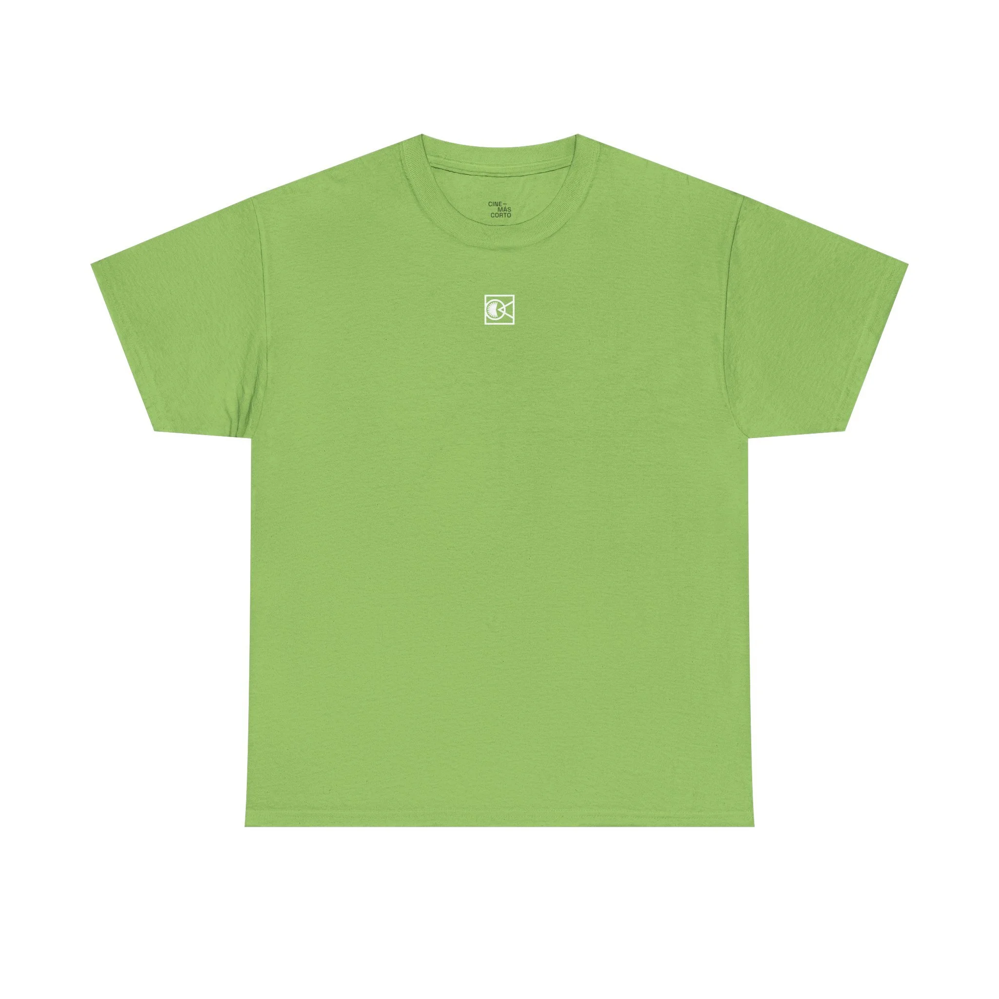 CINEMÁSCORTO Logo T-Shirt – Green Unisex Heavy Cotton Tee for Film Lovers & Creatives