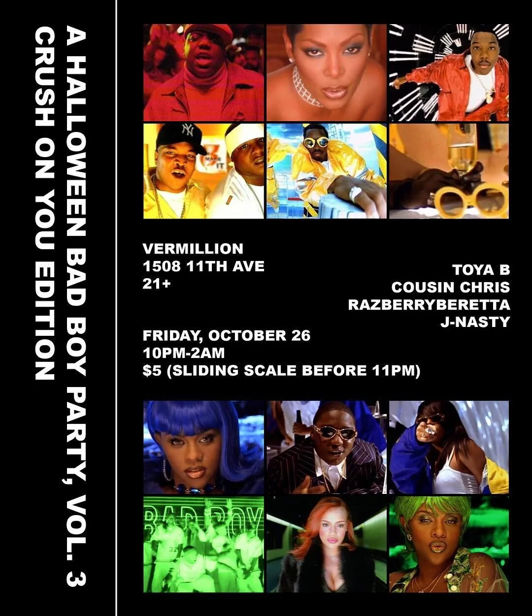 We at it again!! Come dressed in yer flyest and get jiggy wit us✨🚀🎃👻 #blackmoonclan #blackgirlmagic #halloweeniscoming #teamfun #partypeople #teamfun #abadboyhalloween #djtoyab #nikeboys #diddy #lilkim #trapmusic #litsauce #takethat #badboy4life #