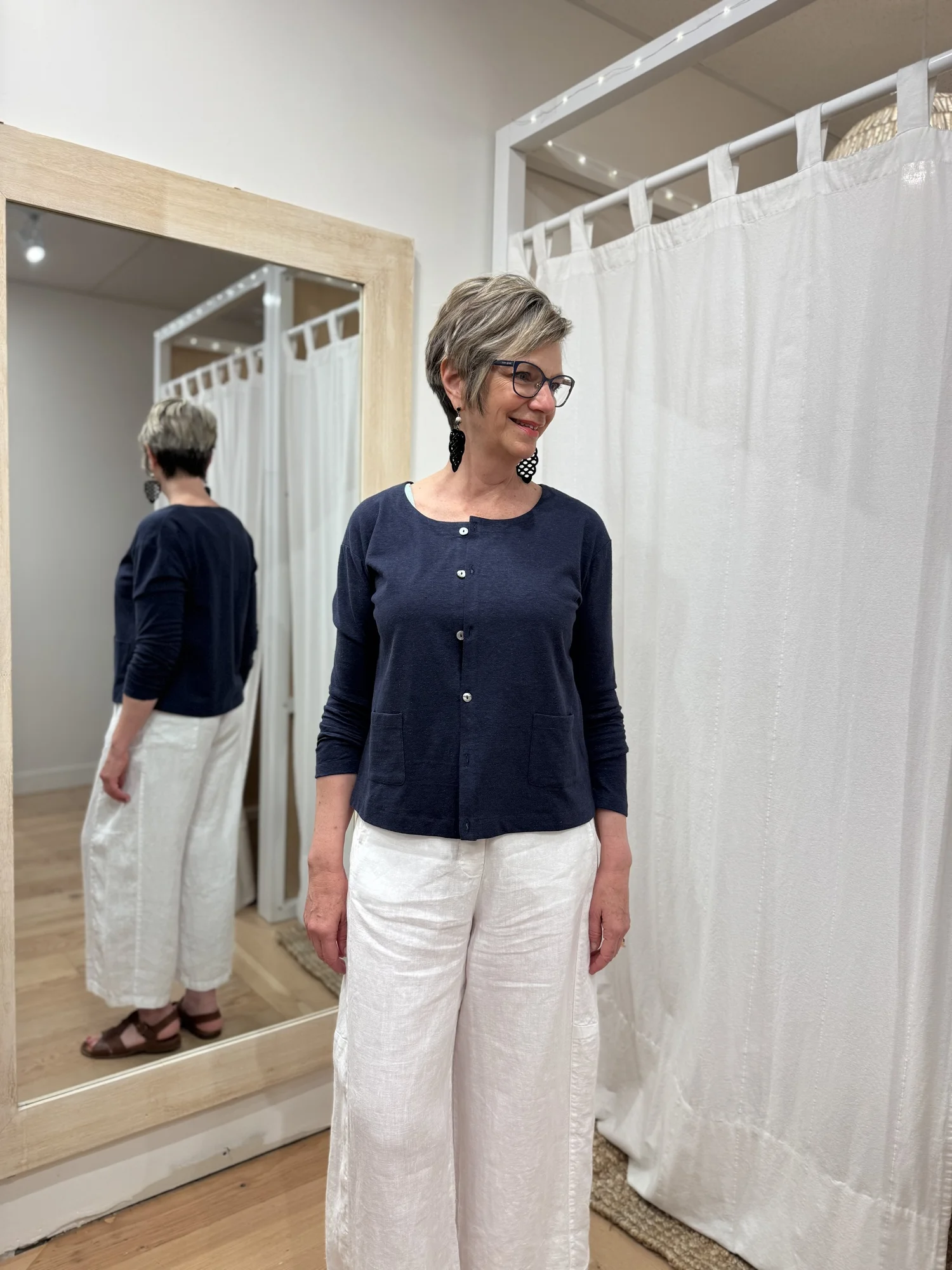 Cotton/Hemp Cardigan — Serenity West