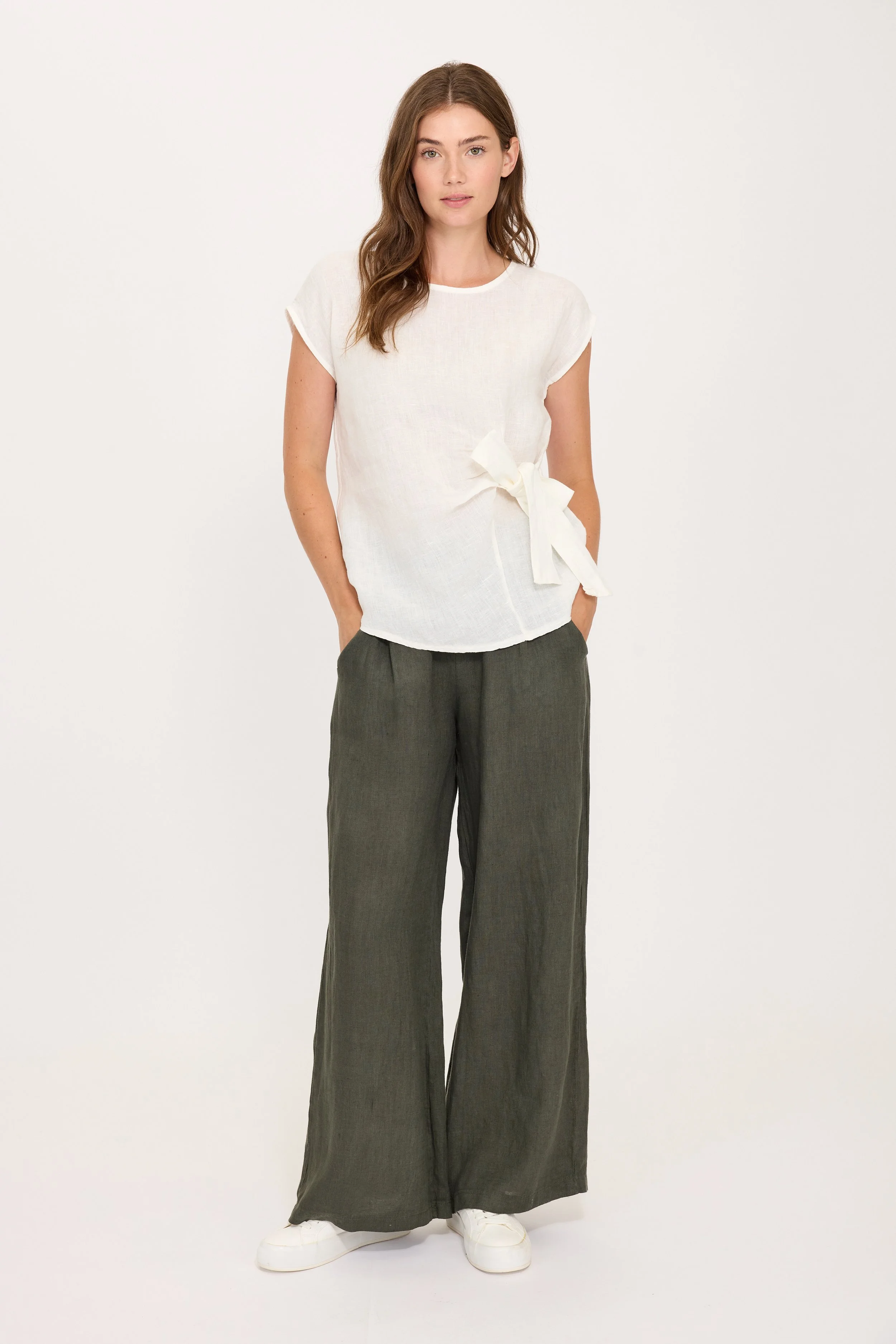Tie Side Linen Top