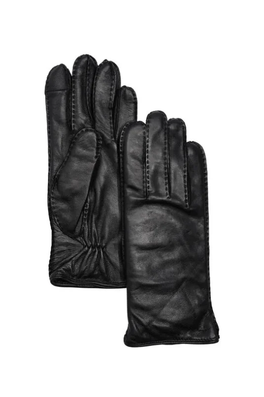 Stitch Detail Leather Glove
