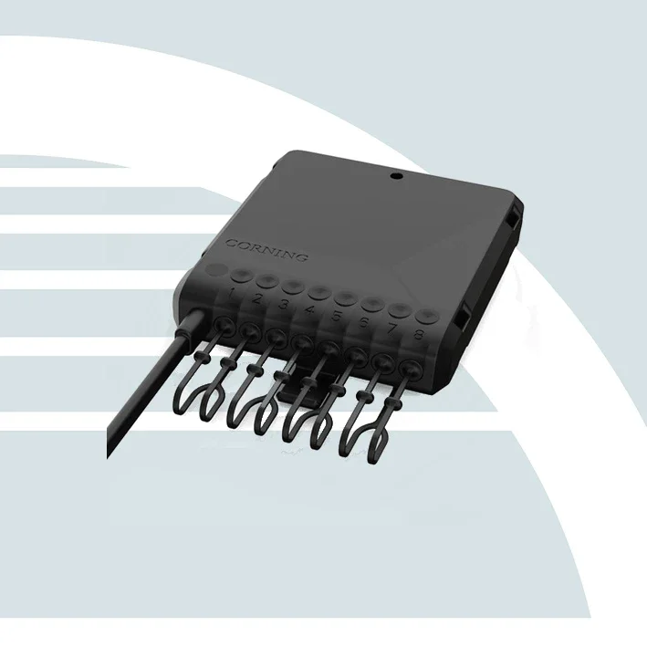 Corning Evolv Pushlok, 8Port, 8Fibre, A8, Coil 200m (Telcordia)