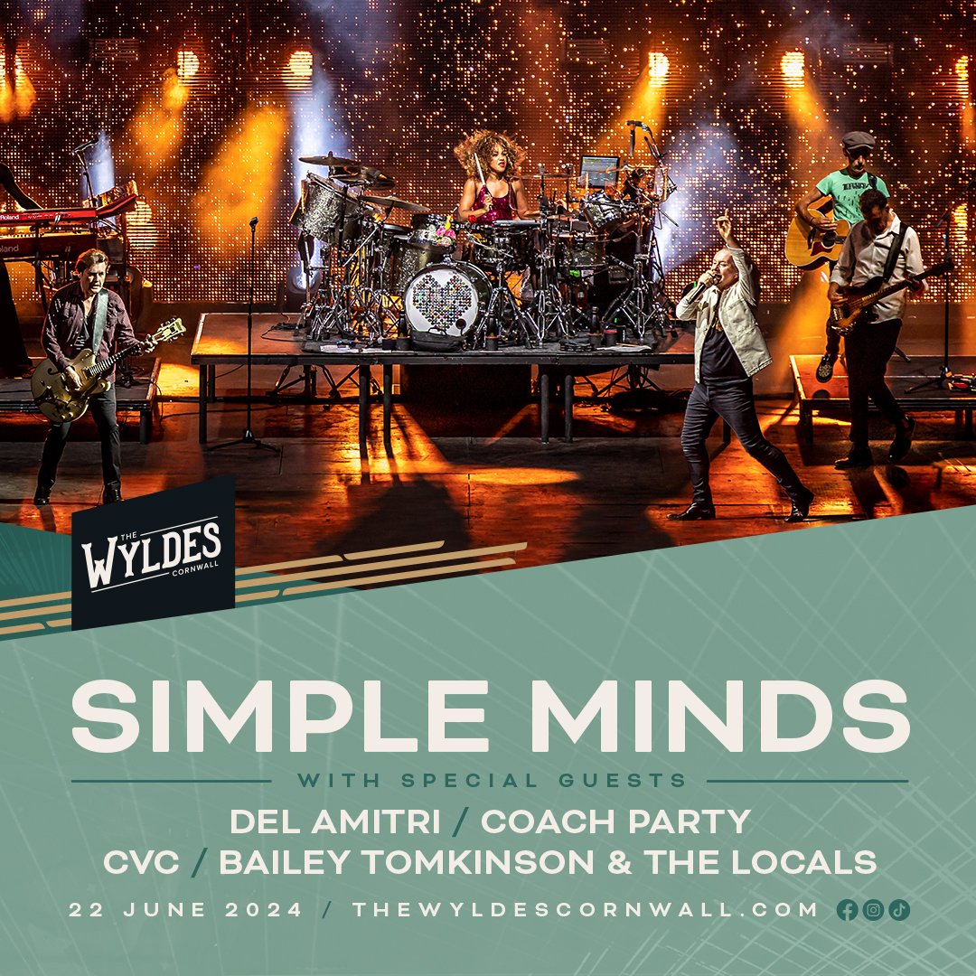 YOUR SIMPLE MINDS LINE-UP IS HERE — The Wyldes Cornwall