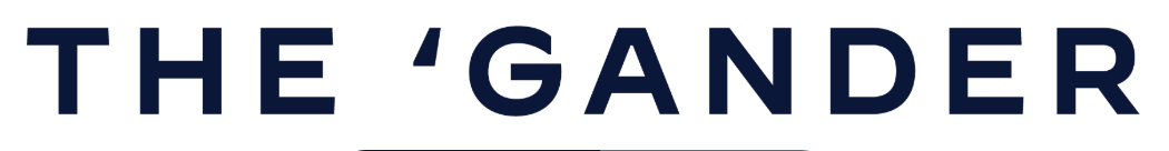 Text reading 'THE GANDER' in bold capital letters.