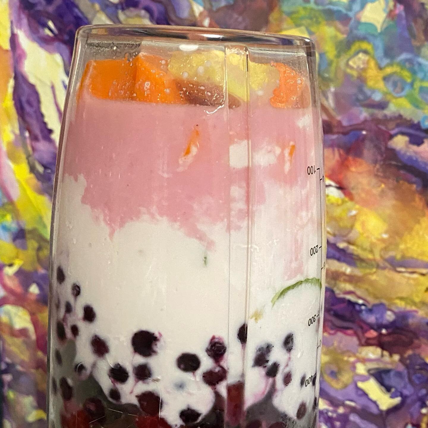 Brightening Smoothie  Combine: carrot, celery, 1 cup frozen berries, handful of baby greens, 1/2 beet, 1/2 lemon&rsquo;s juice, 1 inch of fresh ginger, 1/2 cup cashew or dairy kefir.  Artwork by #Jaime Courcelle