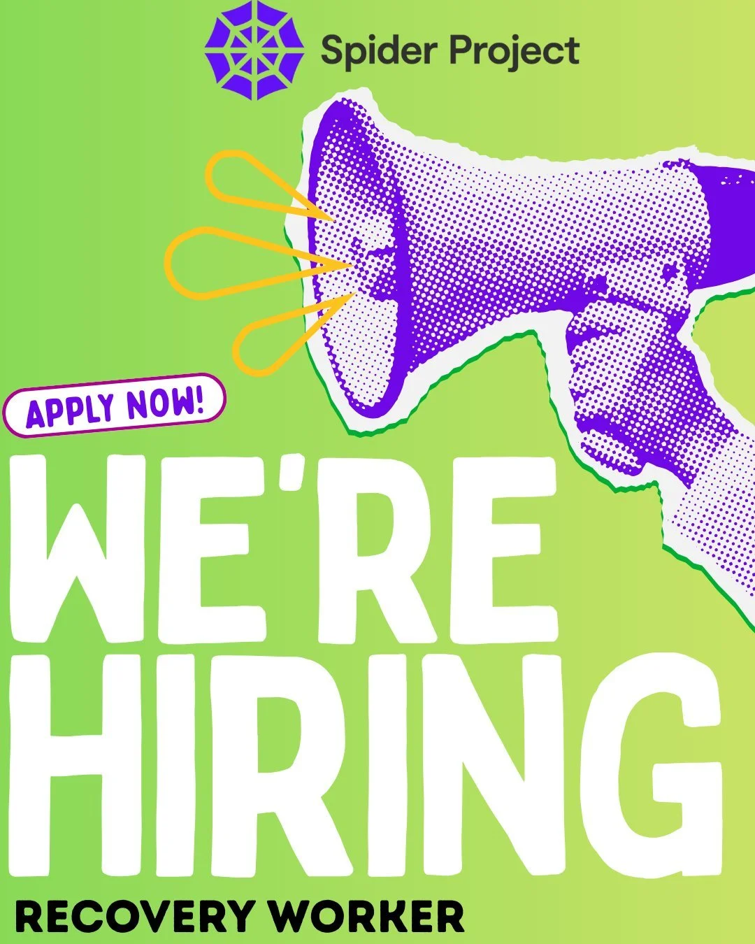 Spider Project is hiring 📣

We are looking for two enthusiastic individuals to join the Spider team in our main hub in Birkenhead. If you feel you have the skills, knowledge and more importantly, the passion to work collaboratively with our members 