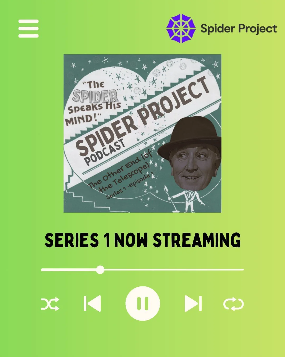 Series 1 of The Spider Speaks His Mind now streaming 🕷

Gary speaks to Zac about his life. Zac is a member of the Spider Project CIC based in Birkenhead, Wirral. Within this episode, Gary speaks to Zac about his life, from drinking alcohol at an ear