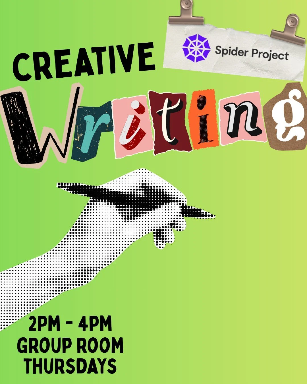 Creative Writing ✍

Fancy letting your creative juices flow? Why not come down and explore our creative writing session! Every Thursday from 2pm - 4pm 🕷

#spiderproject #wirral #uk #creativearts #recovery #mentalhealth #mentalhealthawareness #volunt