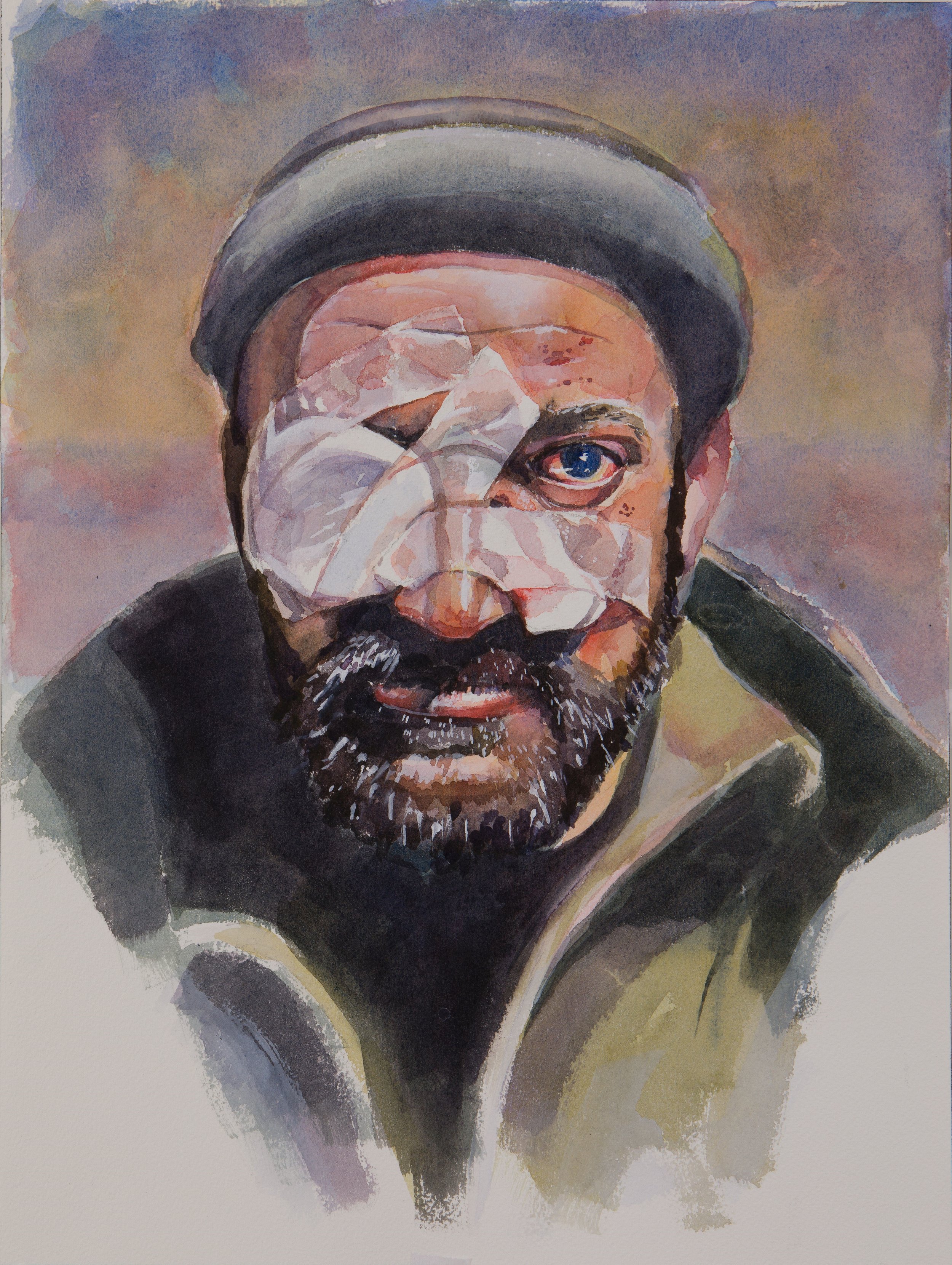 5. An injured but defiant Ukrainian soldier fighting in northern Donbas