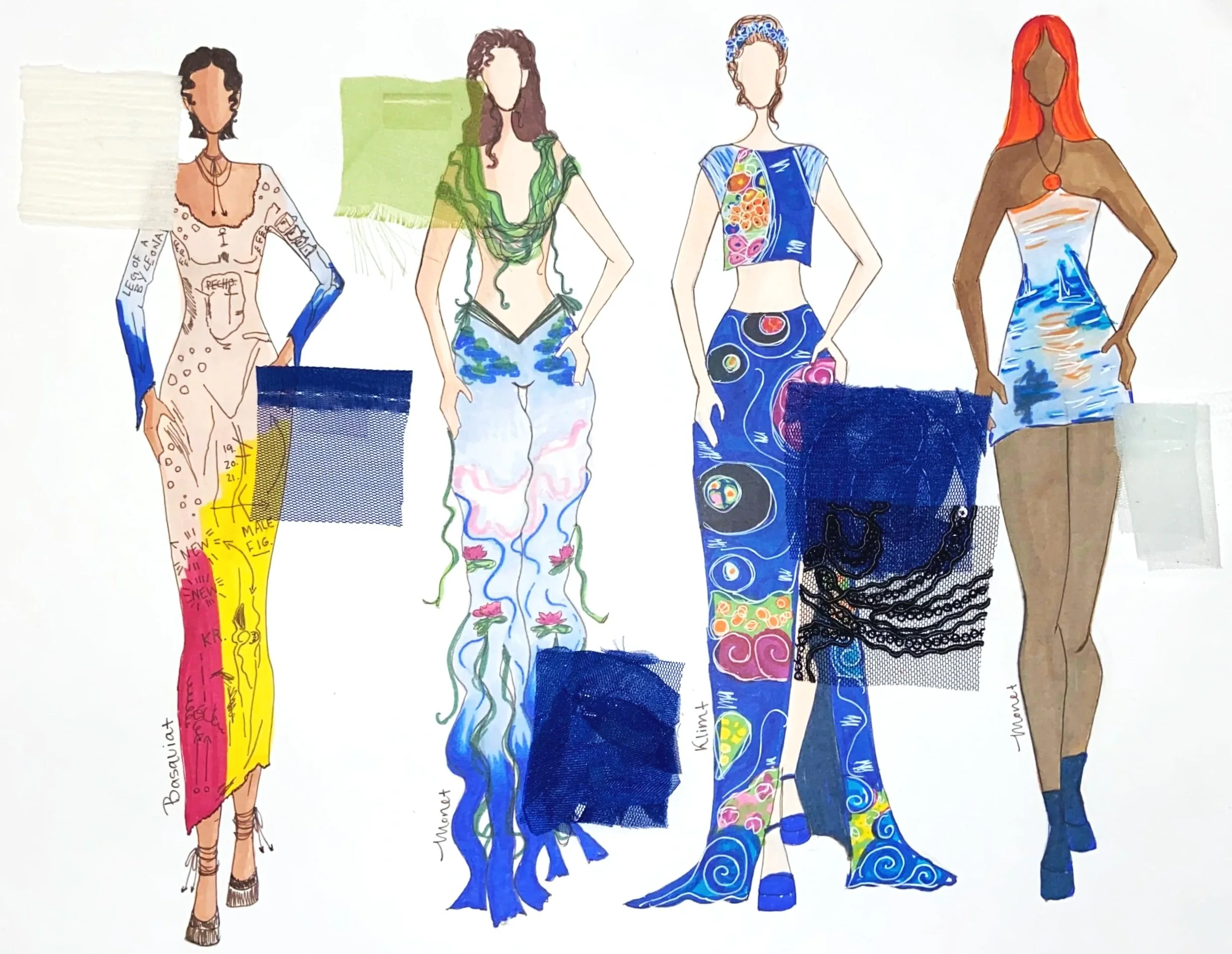 Undergraduate Experience - Sketches & Clothing Construction